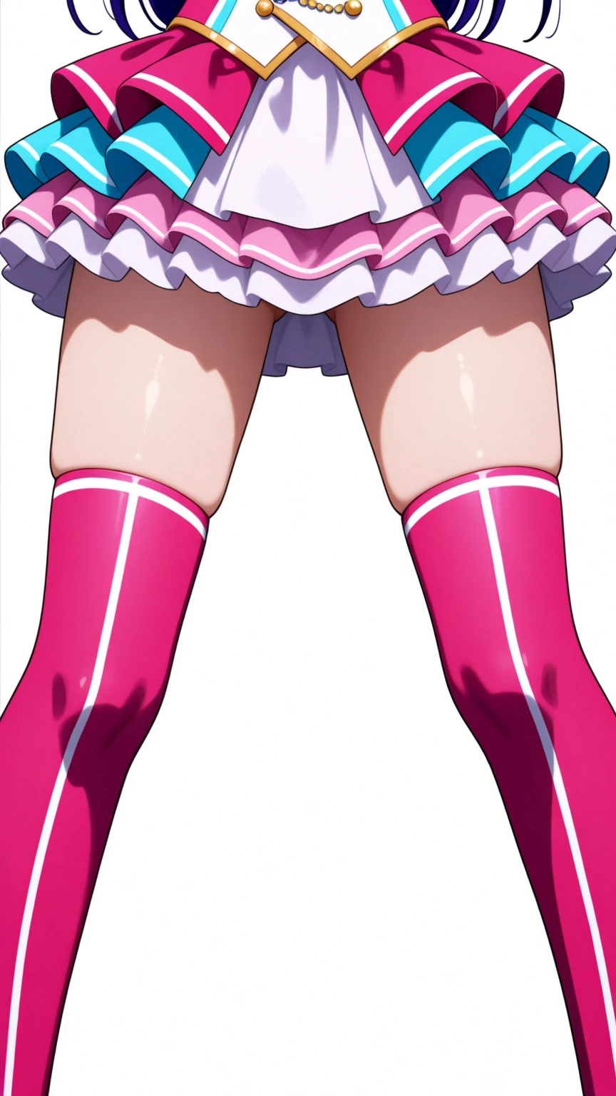 Ochako uraraka, sitting on tiny man, big butt, bend over, unaware, from behind, from below, close-up, anime