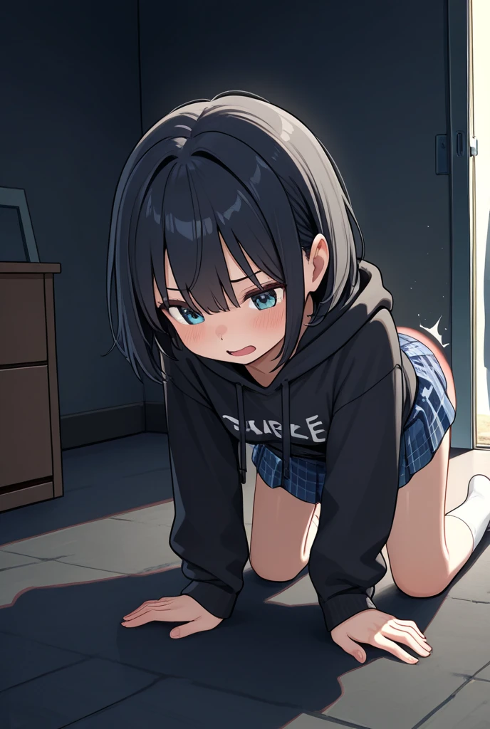 Super high quality by the art god, super detailed, High resolution, anime moe art style, best anime 8K konachan wallpaper, pixiv contest winner, perfect anatomy,break,(girl masturbates using vibrator、Please draw a picture of me convulsing while climaxing.. :1.5),break,1 girl, cute, (alone,a bit_woman,,13 years old:1.5), , (very short hair),All limbs,full finger,flat chest, small ass, between legs,school uniform,(sweating:1.3), Lying, vibrator,vibrator in vaginal,(彼女のbetween legsから愛液が滴り落ちている:1.2), forced sexual sensation, blush, heavy breathing, (steam breath:1.2), spread your legs,expand the uterus,ecstasy, (orgasm:1.3),(show off your nipples:1.3),bottomless,Afterglow,drooling,Tears form at the corner of my eyes,clitoris, (vagina),(on the bed at night), break,super dense skin, shiny skin,Best lighting by famous artists, 8K, figure,UHD, rough skin
