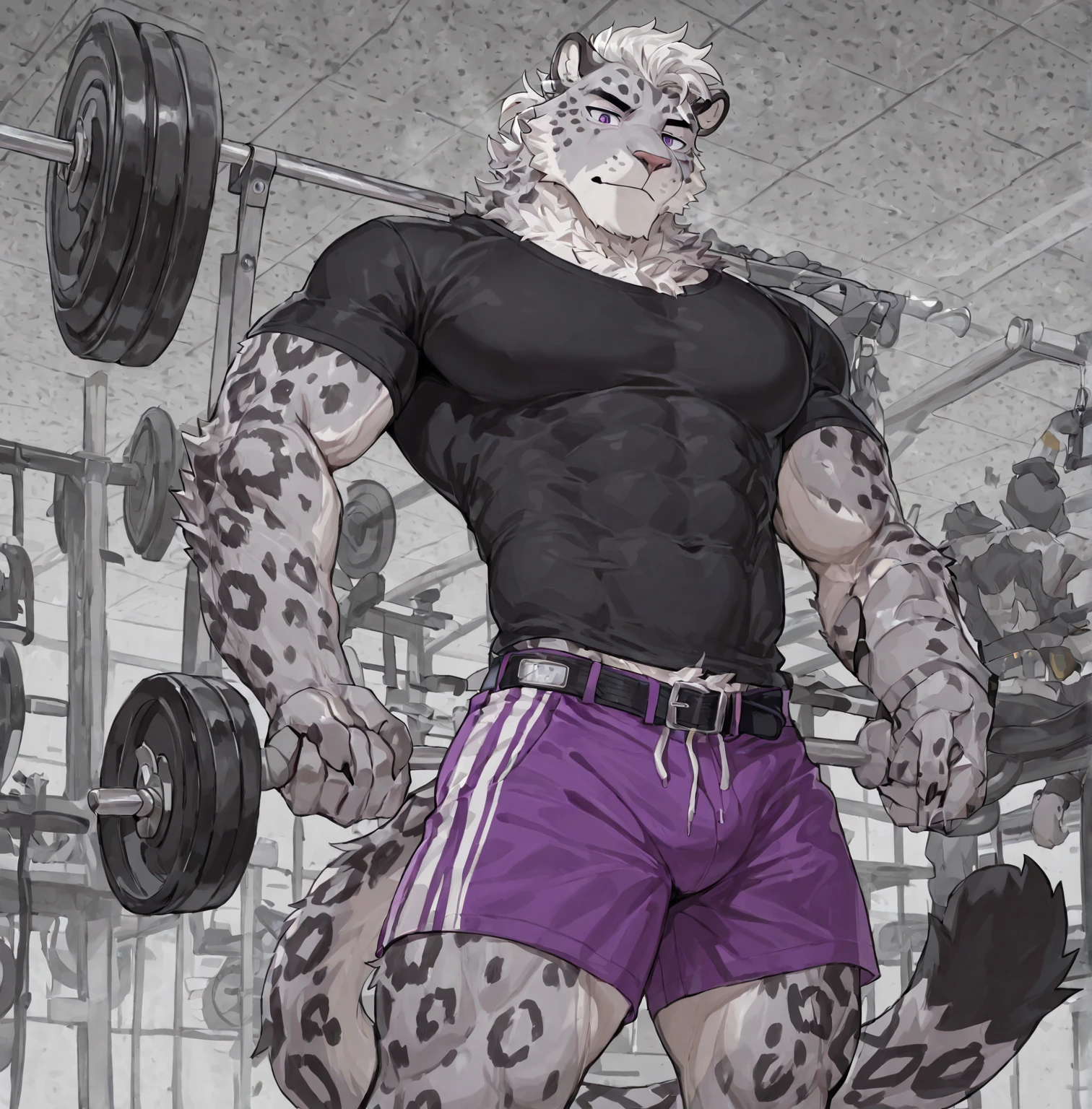 Wolf short shorts gym