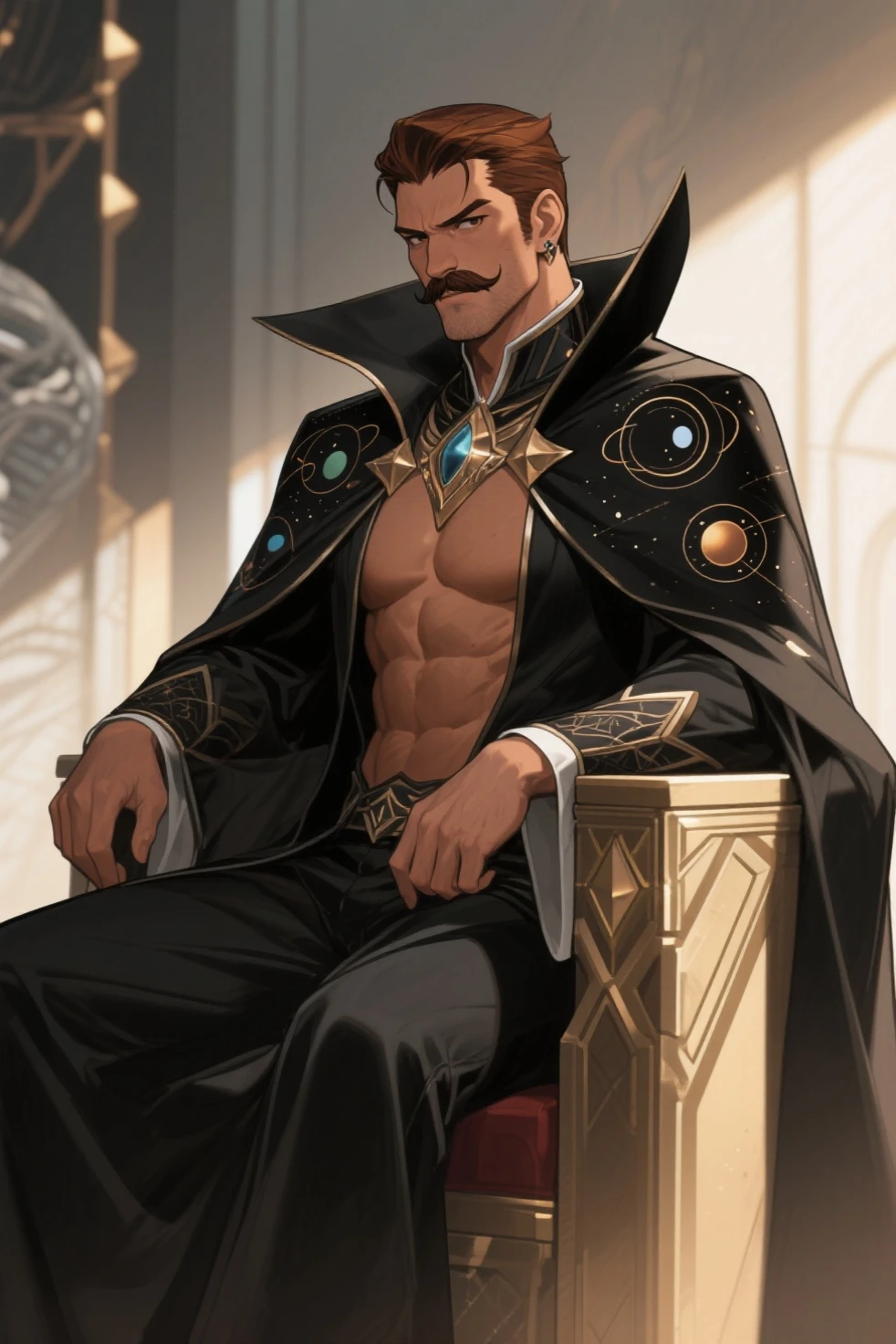 (masterpiece, best_quality, ultra-detailed, immaculate:1.3), epic, illustration, welcoming, 1boy, slim, rogueishly handsome, fantasy bard