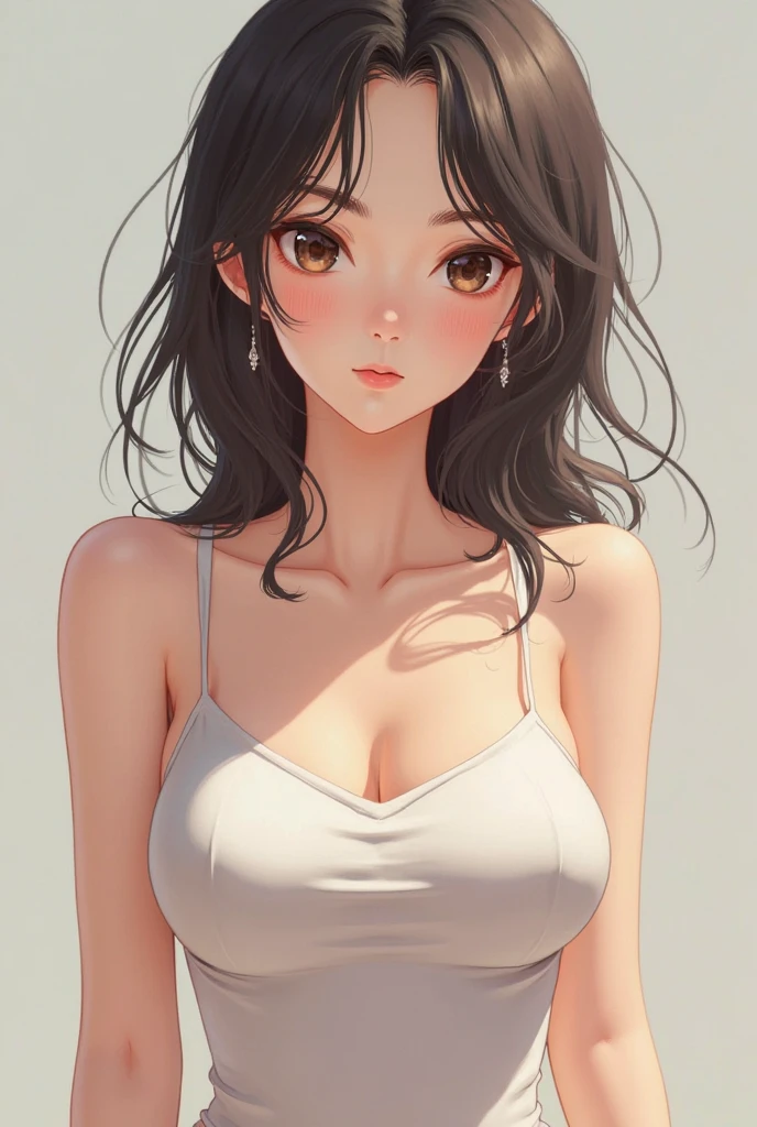 (((Highly detailed 8k CG unit wallpaper.:1.2, Masterpiece, high resolution:1.2, Highest quality:1.2, table top))), ((very beautiful woman, The bra was visible through a thin white t-shirt.:1.8)), ((Highly detailed face, Highly detailed black eyes, The body is exceptionally detailed., Highest qualityのリアルテクスチャスキン)), (black hair:1.2, short bob hair:1.2, long haired person, white skin, smile), ((Alley without people, Mileland, Surrounded by a brick wall:1.2)), (high angle:1.2, close up, fisheye:1.4), Surreal, Digital Color,