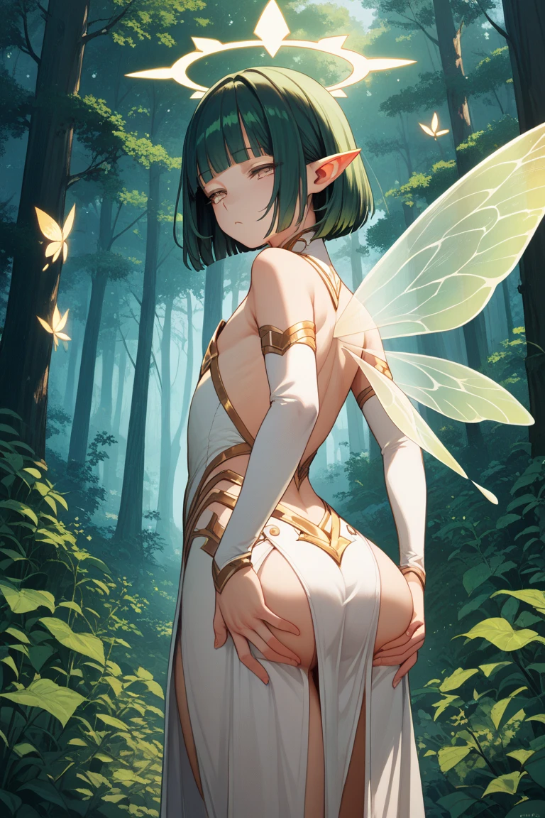 ((best quality)), ((masterpiece)), (detailed), 1 fairy girl, off-shoulder sweater, a fairy, fairy girl, winged pixie girl, girl fairy, various different types of insect wings, small breasts, NSFW,tentacle-like vines, Covered with tentacles, encoiled by tentacles, Tentacles around the body, many tentacles, captured by tentacles, bound by tentacles, trapped by tentacles, Fine details,Tentacled,Tied with tentacles, roaming tentacles, drooling,Crying,horrified expression, panic, fight for survival, helplessness, Detailed body,Full limbs,NSFW, being pulled into a flower, wild environment, jungle, terrifying floral environment, horrific nature, predatory flora, fairy catcher, fairy trapper, fairy catcher plant, tentacle-like vines, fairy trapper-plant, fairy catcher flower, tentacle-like vines, fairy trapper-flower inspired by carnivorous plants; a plant occupying the equivelant evolutionary niche as a spider would