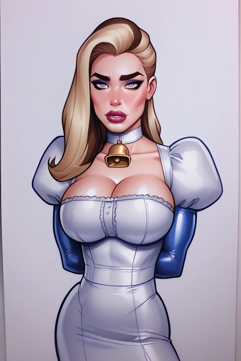 (portrait)
((Masterpiece, best quality)),edgQuality,smurg,smirk,((arms along body)) (sexy_scifi, woman with silver hair wearing a silver ballerina tutu, garter belt, see through cleavage, jewelery on the forehead, silver lipstick, shiny outfit, wearing sexy_scifi, posing for a picture in outer space,:1.235) , <lora:AstroBabes:0.8> <lora:Prima_Ballerina:0.55>, prima ballerina, wearing prima ballerina