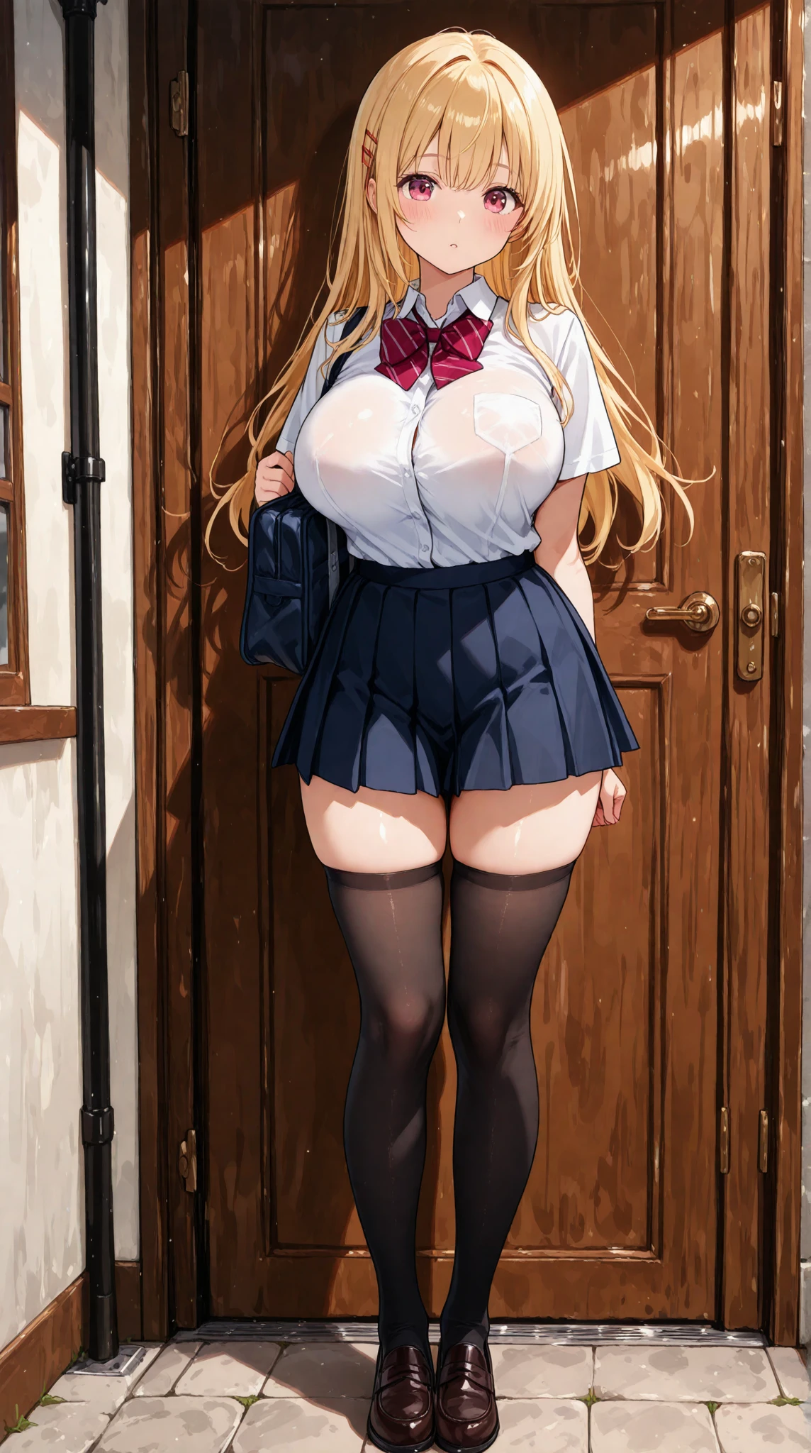 ((highest quality、High resolution、Highly detailed CG Unity 8K wallpaper))、detailed face、perfect body、unparalleled beauty、beautiful breasts、open your legs、((She lifts up her skirt and shows her panties、sexy expression))