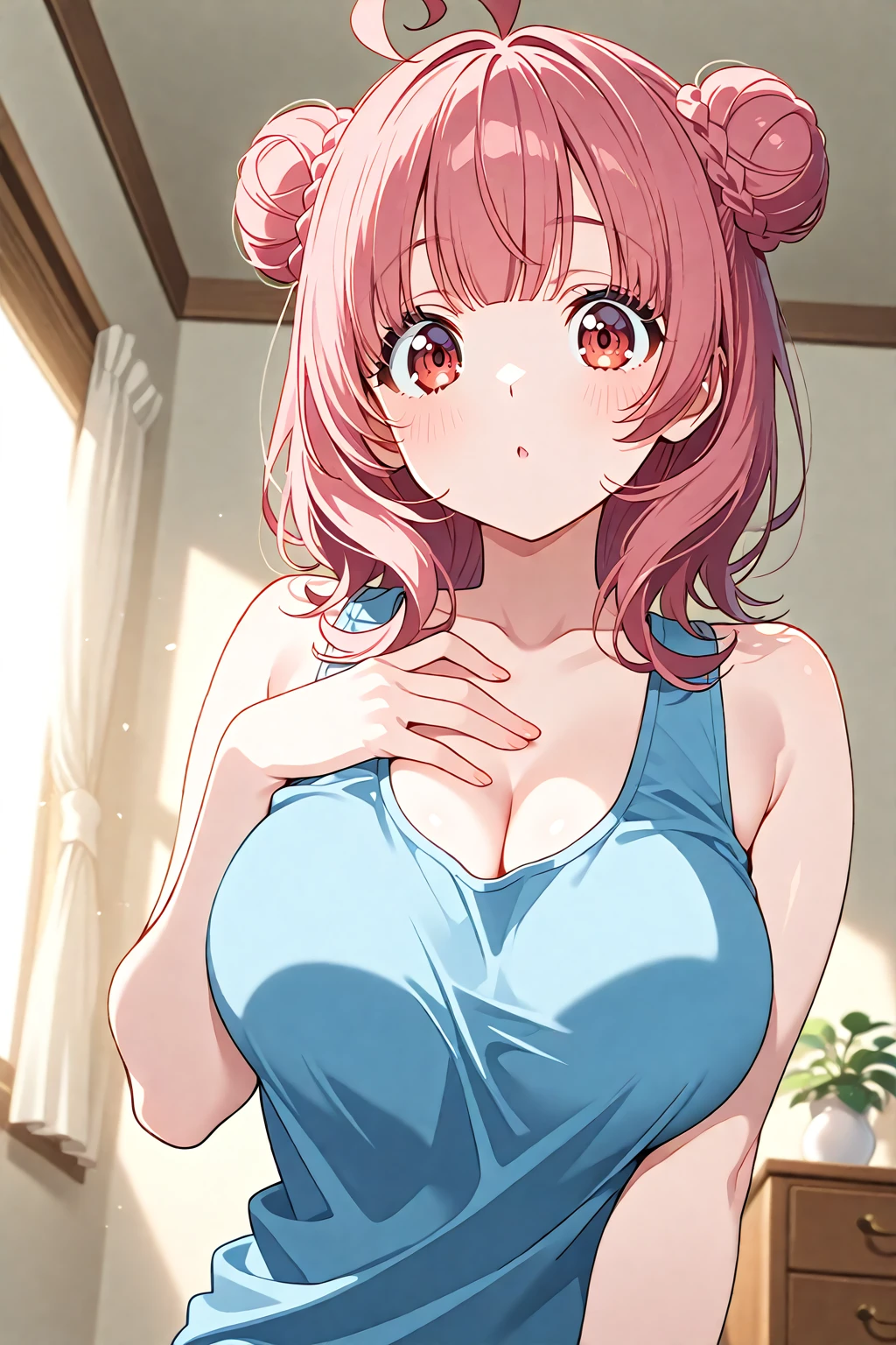 Pregnant woman, pregnant belly, multiple births, swimsuit, big breasts