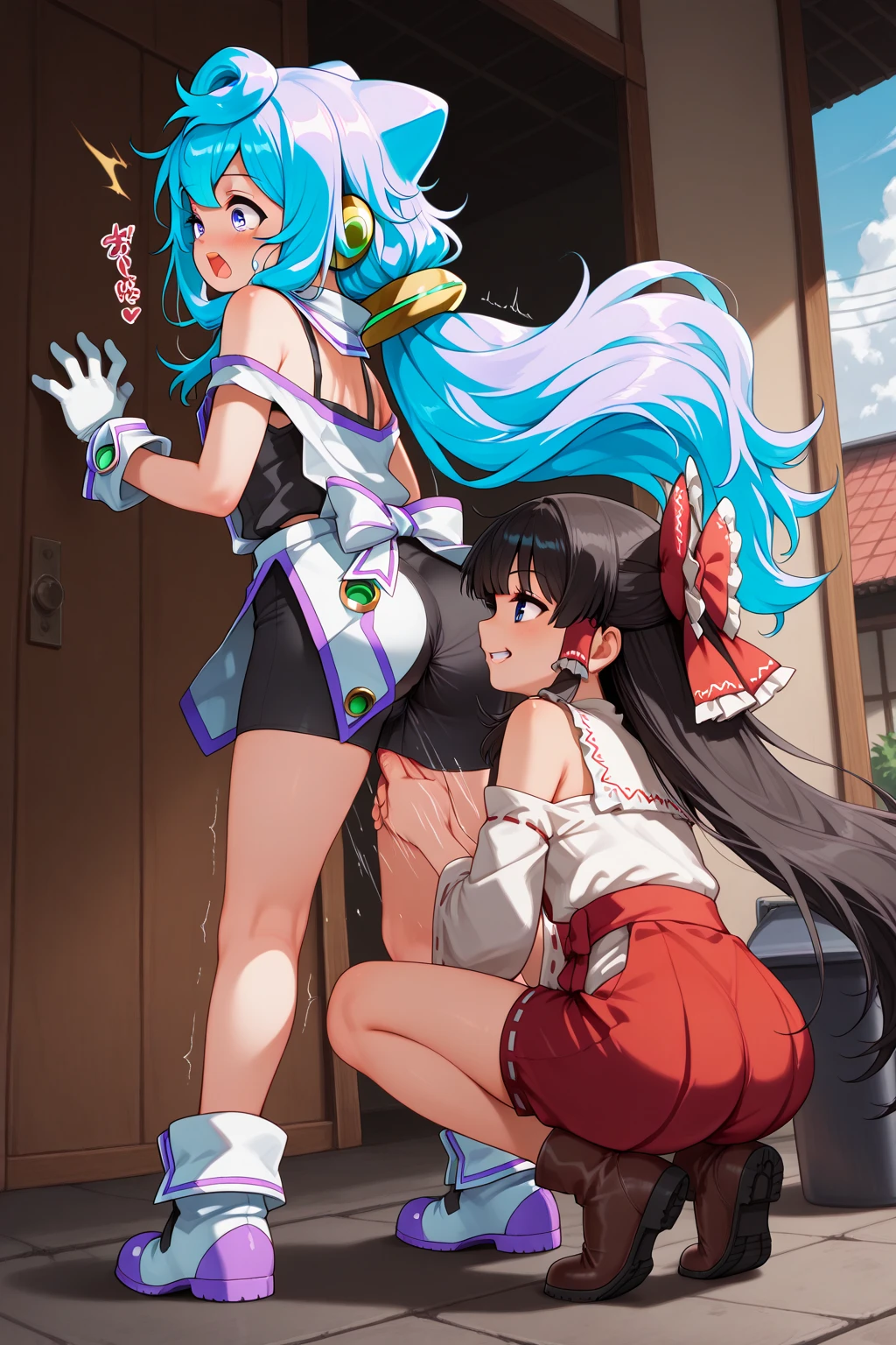 NSFW,masterpiece,Highest quality,High resolution,Super detailed,Shiro \(no game No life\),Long Hair,Multicolored Hair,Hair between the eyes,Gradient Hair,Yellow Eyes,Flat Chest,China dress,Night Park,(Oho face),Embarrassed,blush,Leg spread,excited,Estrus,orgasm,Falling into Pleasure,(??????),(Squirting),(Ahegao),Roll your eyes、squint,One man,(Having sex),hug,From before