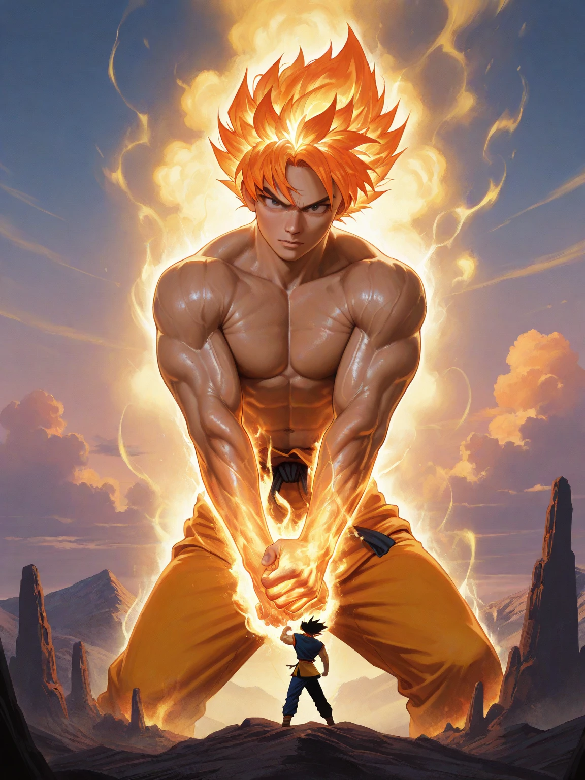 dragon ball fighter goku is ready to strike the ball, photorealistic human goku, badass anime 8 k, goku in fortnite, goku from dragon ball, son goku, highly detailed portrait of goku, goku from dragon ball z, human goku, goku from dragonball z, portrait of goku, goku, goku in real life, goku portrait, anime style 4 k