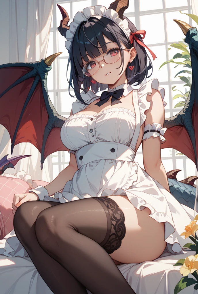 (Remilia toho character), (solo:1.2), (standing on the deck of mansion:1.1), a full moon, midnight, BREAK, short hair, collarbone, (emphasize very perky breasts:1.1), (emphasize cleavage:1.2), (inconceivably thin narrow waist:1.3), (very short thin torso:1.2), very long (thin legs), emphasize thigh gap, BREAK, (very short sheer white dress squeeze breasts), (inconceivably wiry narrow brown corset cinches waist too tight:1.5), frilled (too short white miniskirt), (light blue thighhighs), BREAK, nose blush