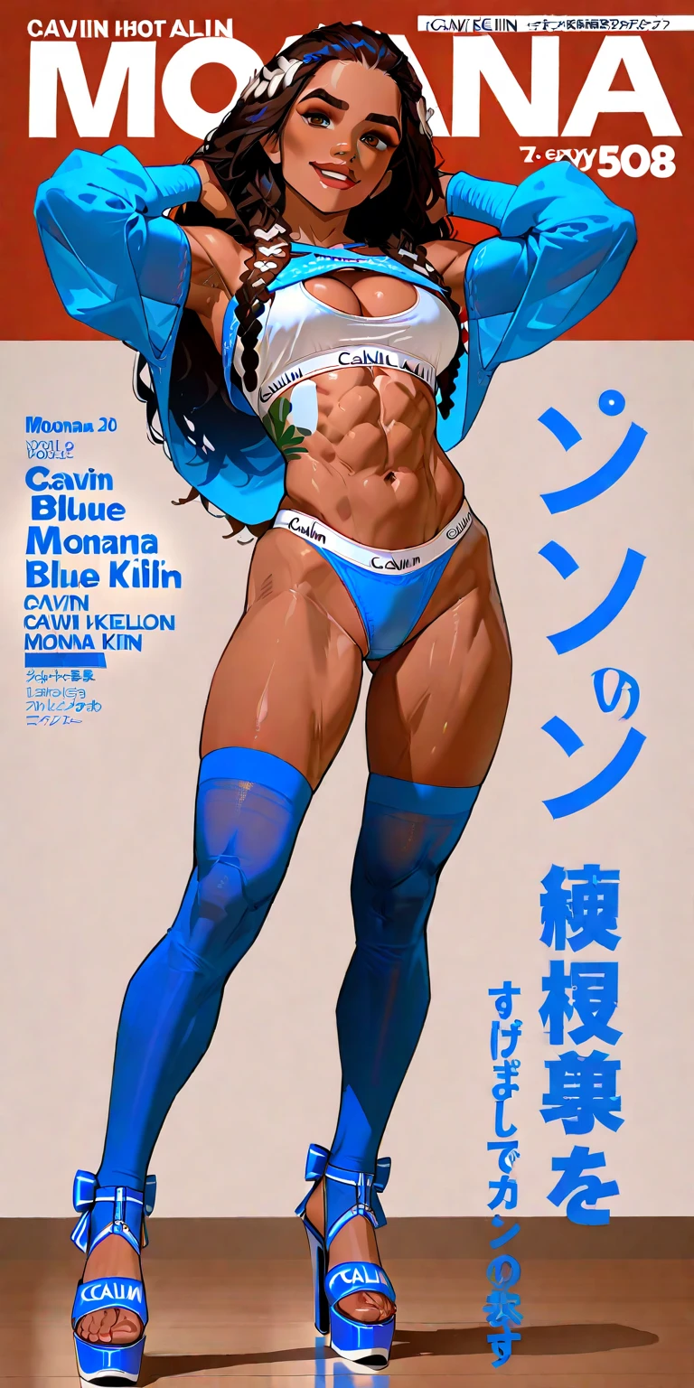 bikini, muscle girl, huge breast, long hair, tomboy, chains, medieval city, full body,feet
