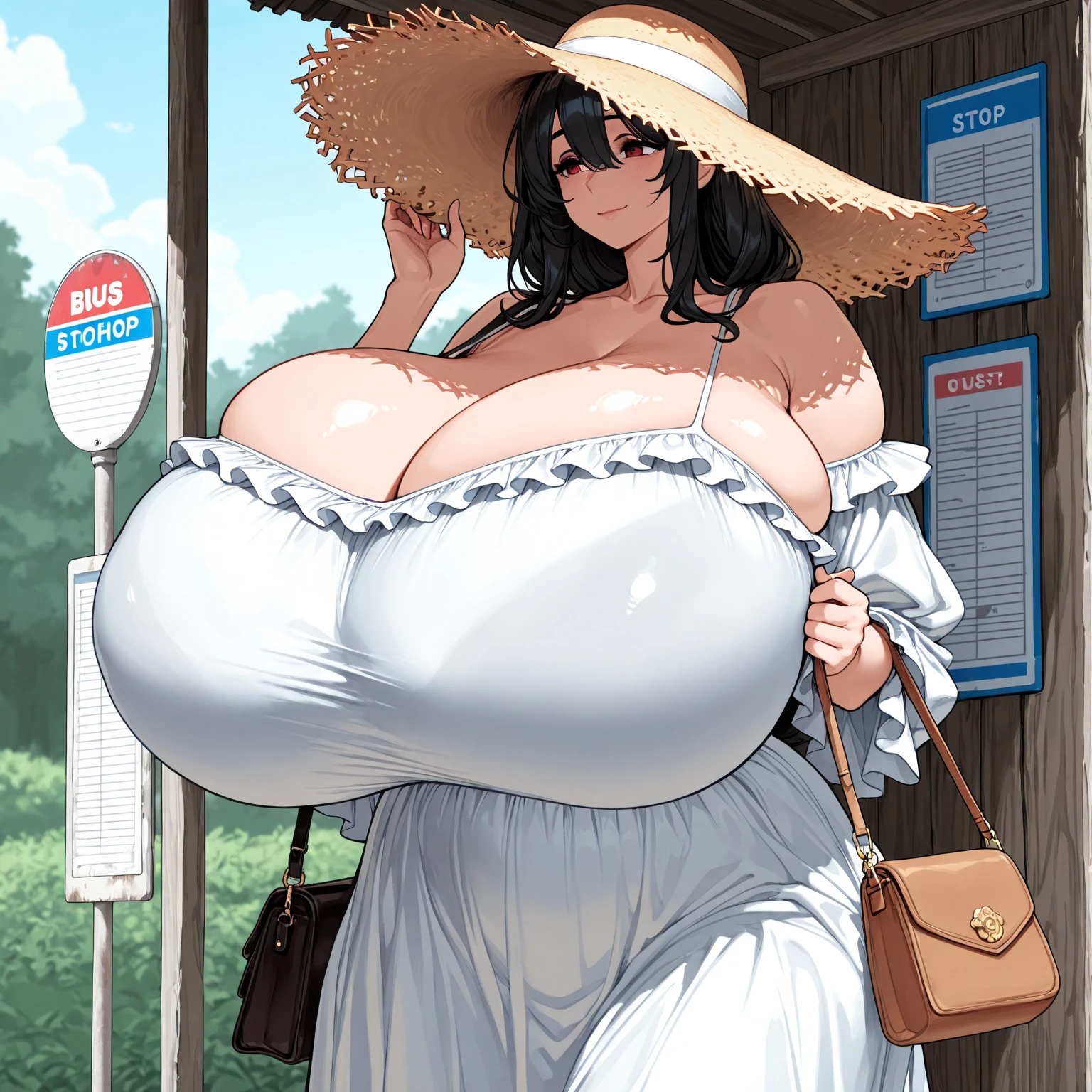Convert photos into two-dimensional style, 8K high-definition, Big breasts, eye glass,nudist，Milf woman，dew point，droolng，pubic hair is transparent，pink ，huge butt，Pink eyes，Body sweating，Pink panties，Narrowed eyes