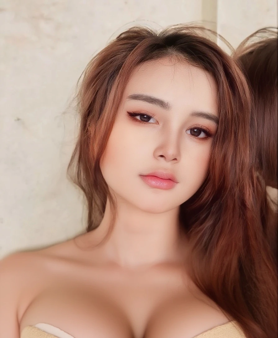 nude, soft lighting, slim, skinny, tiny nipples, topless, pink nipples, best quality, perfect body, , ultra-detailed, (skin pore:1.1), (high detailed skin:1.2), smooth and shaved pussy