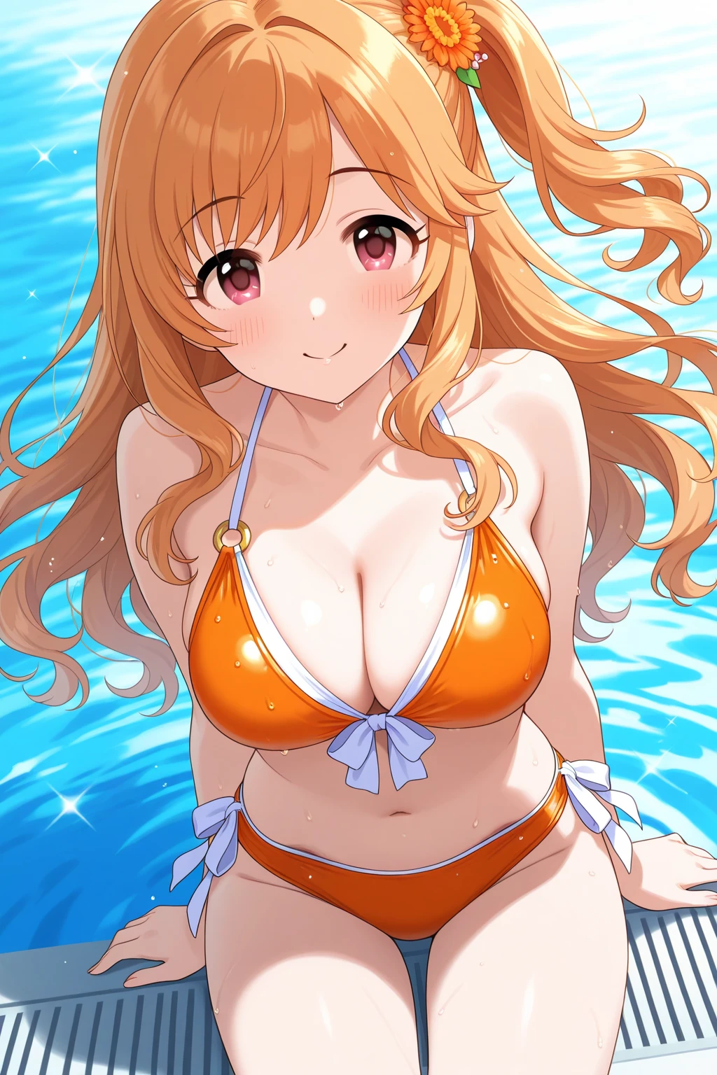 1 girl, big breasts, bikini, sexy