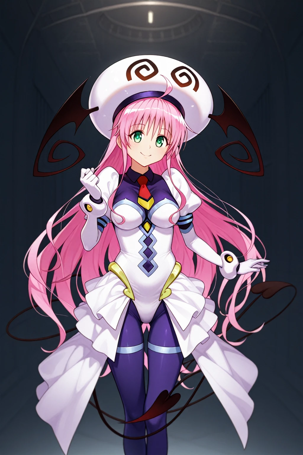 ALIASUEMAEEEE MEHEN,
(masterpiece, best quality:1.2), <lyco:chanthology_ebola-chan-10:0.8>, MHLMNSEX, fairy kingdom, full moon, shooting star, seductive pose, full body, solo, 1girl, flat chest, ebola-chan, evil grin, looking at viewer, twintails, hair flower, hair ornament, nurse cap, nurse, white stockings, wings, glow effect, infectious,