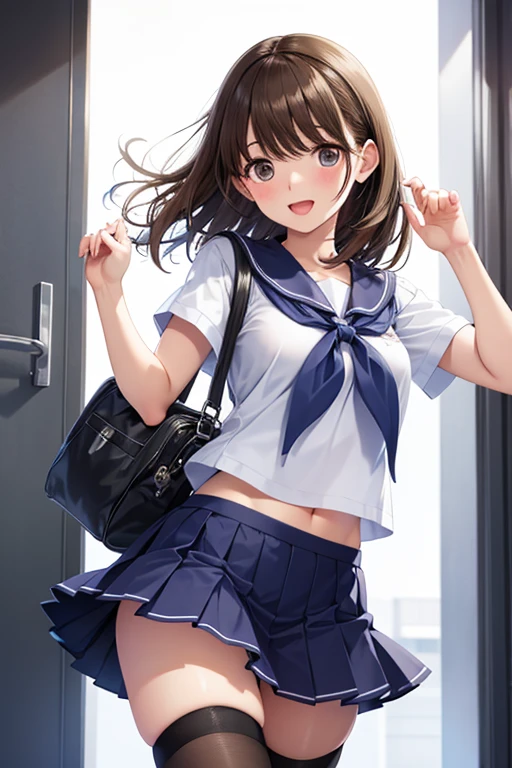 best quality,((((1girl)))),small breasts,((((10 years old:1.3)))))),curvy,orgasm,blush,sweat,black hair,long hair,hair ribbon,((white shirt,blue skirt:1.1)),mini skirt,classroom,lift skirt,upskirt,lace panties,white panties,white kneehighs,Tachibana Arisu