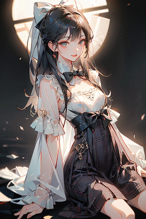 (Masterpiece:1.2), (Top quality: 1.2), Super high resolution, Very detailed,. 
BREAK.
, ((Anime girl standing with happiness in her hands)), Crazy girl, (1,Lolita,Boyish, , 12 years old: 1.3), Light smile, , Girl looking like a boy, Bob-cut hair, Shaggy hair, Very large breasts, nubile, slender body, overflowing with soft fat mass. Small hips, Vertically large eyes, Fine and beautiful eyes, Well-proportioned irises and pupils, Expressive eyes, Beautifully detailed lips, High resolution detailed hair, Perfect eyes, Perfect face, Super dense skin, Full fingers, Perfect lighting,.
 BREAK,. 
((light green necklace)), ((black and red fine dress: 1.3)), light green tie, shining sapphire, lady, wearing white gloves,. 
BREAK.
, (Steampunk), Castle balcony, Skyscraper, Night view, Equipment, Ancient ruins, Tradition, Overwhelming, Magnificent, Steam, Pipes, (Steam spewing out from pipes:1.2), Fantasy, Victorian other world, Early 19th century, Road, trees, clouds, night sky, shading, effects, detail. Masterpiece background,
BREAK.
((Positive: 1.3)),. 
BREAK.
, digital animated art, cartoon-style illustrations, cartoon illustrations