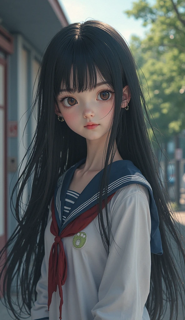 sailor school uniform, masterpiece,best quality,1girl, upper body