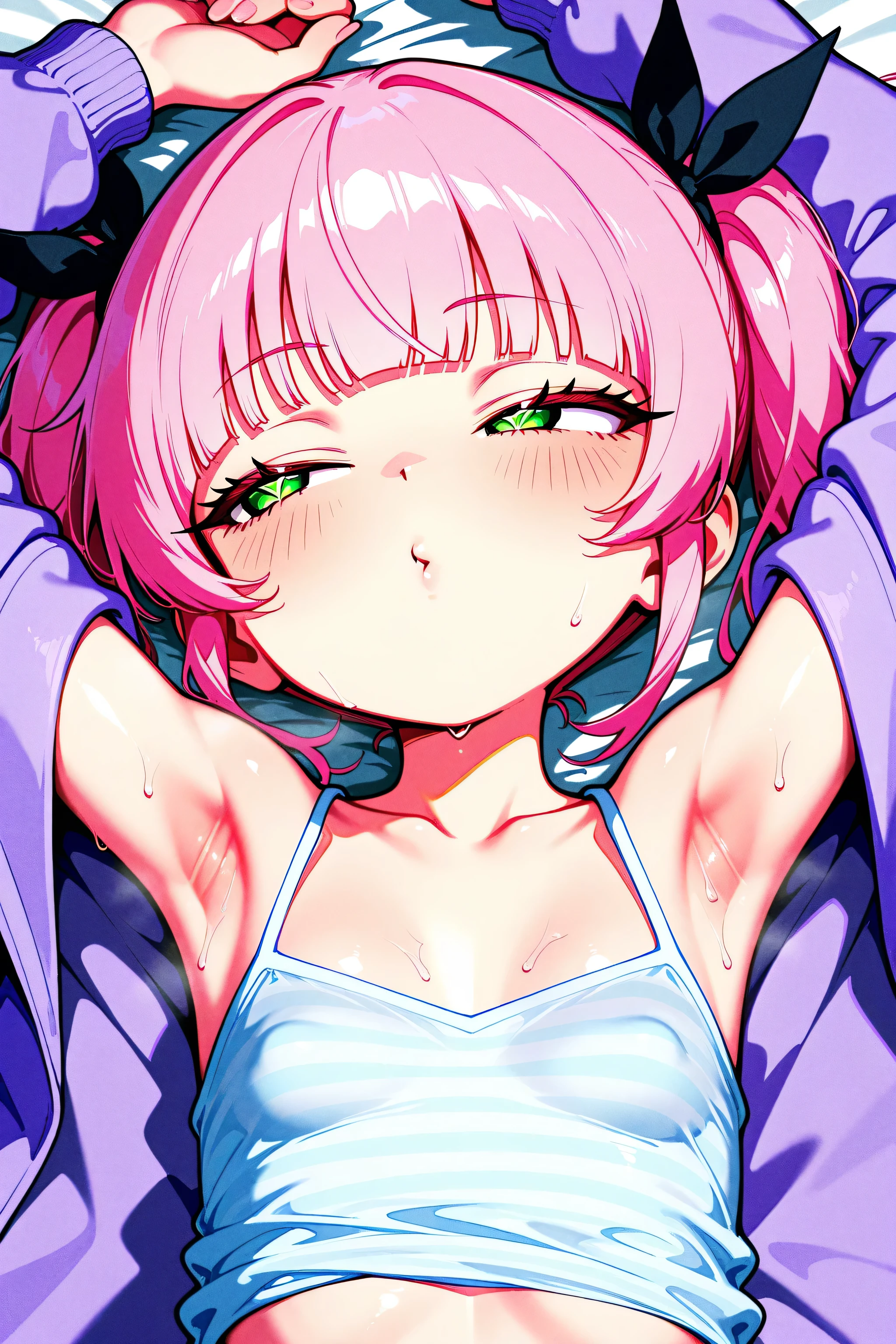 ahegao, nipples, Fishnet, feet, foco nos feet, excited,ashamed, shy, pantyhose, Fishnet, pink pantsu