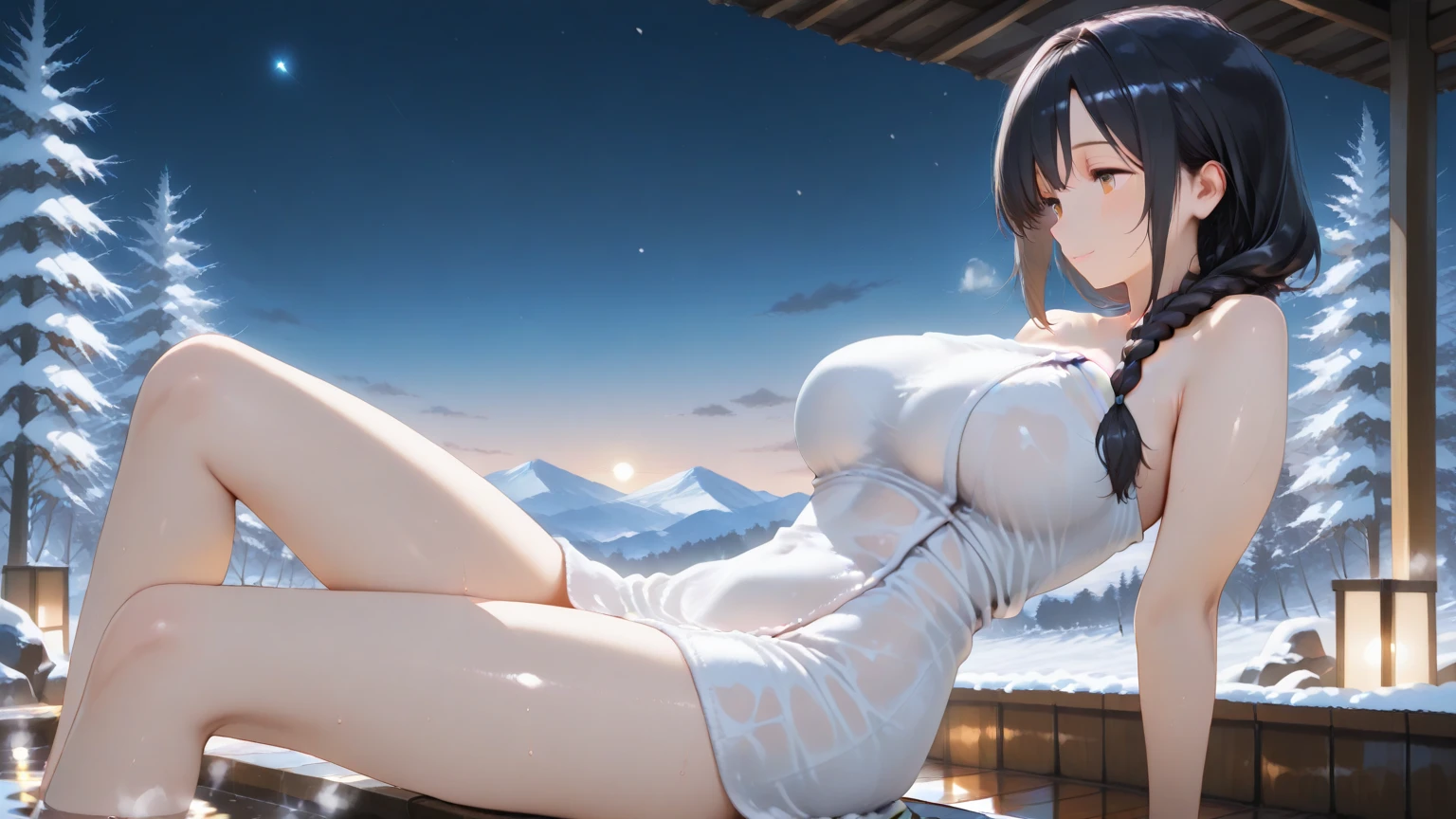 Best quality, official art, very detailed CG unified 8k wallpaper, huge file size, very detailed, high resolution, very detailed, beautiful detailed girl, very detailed eyes and face, beautiful detail eyes, light on face, movie lights, 2 girls, (from below: 1.3), (perspective: 1.2), looking at the audience, full body, full body photo, braids, blowing tide, vaginal ruin, drooling, very huge breasts, open legs, sexual excitement, sexual expression, thinness, high heels, outdoors, Hip width, thick thighs, (Hanfu: 5), , roof, evening, neon in the back, a girl wearing a transparent silk scarf, no clothes, no panties, very huge breasts, sitting on the bed, legs open, arms raised above the head, in a seductive pose, --auto