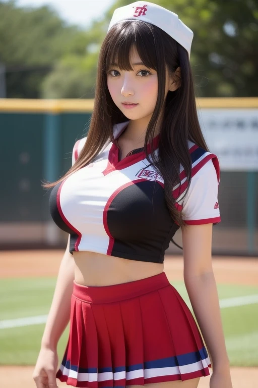 Japanese Girls、Girls in their 20s、Perfect figure、Transparency、Big Breasts、Cheerleader uniforms、Burning idol pose、Big Breasts、Shiny thighs