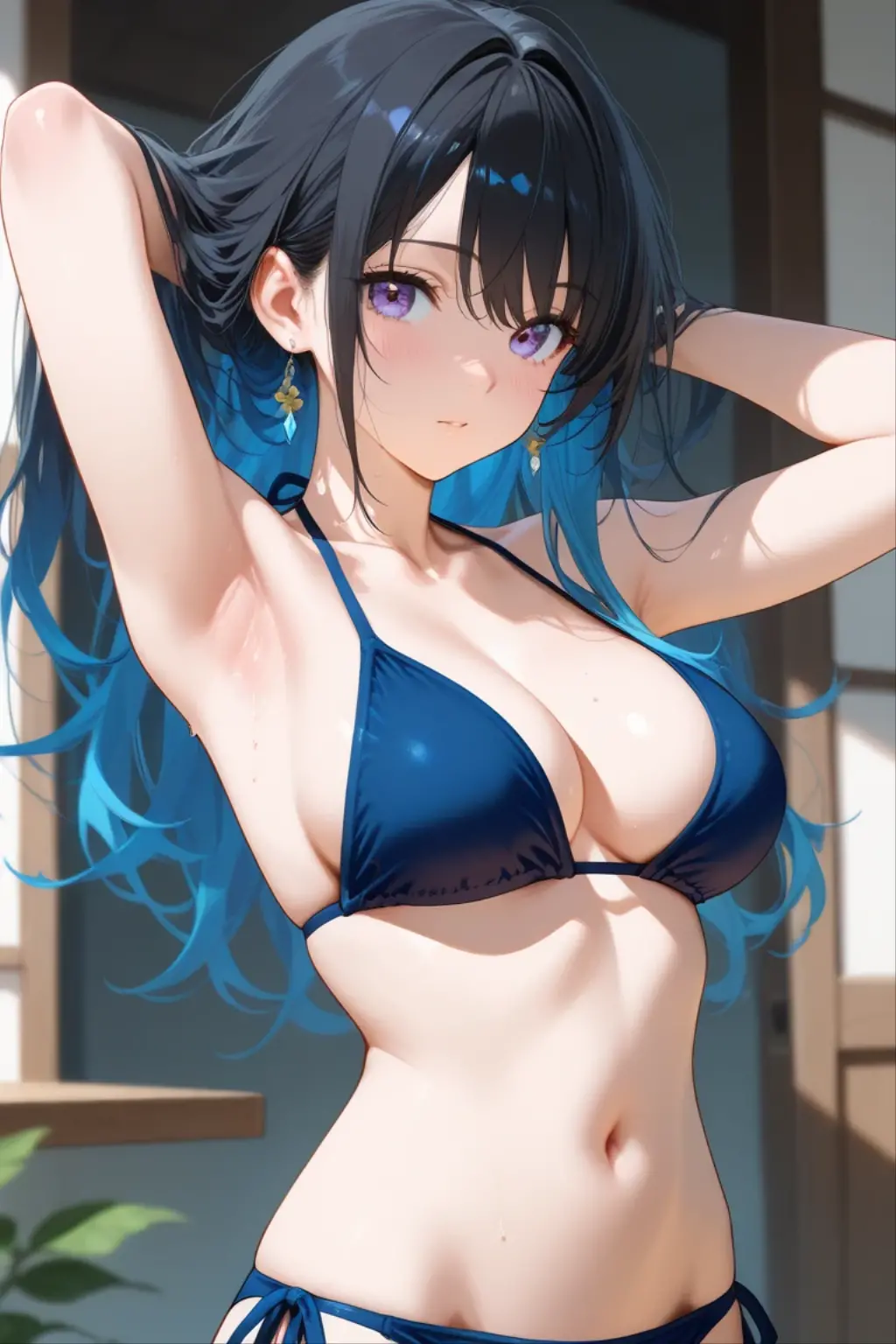 Cheers Saki | Blue Archives, Iwhole Body, (NSTDA.:1.2), (10, beste-Qualit, master-piece: 1.4), ultra-high resolution, (Realistic, photorealistic portrait: 1.48), 25-year-old girl , ( Micro Beetle View - Bikini Pass:1.11),Cow's milk bikini print, Famous Japanese celebrities, gigantic breasts, Blue Eyes, Head Tilted, cowboy shot, View from the front, looking at the audience, expressionless, Beautiful Sea Zeiss f 150mm/ 2.8 Hasselblad, Whole body, foot , Ultra-Wide Angle