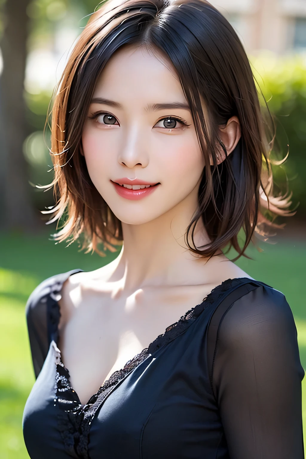 (As it is:1.4),((16K, masterpiece, RAW Photos, Highest quality,Ultra-high resolution, Realistic, Highly detailed CG integrated in 16K)), 8k, diamond, wallpaper, Written boundary depth,Beautiful Face:1.4. Cinematic Light,Beautiful Face,(Detailed face),Slender and pretty woman:1.4,Beautiful back,smile,