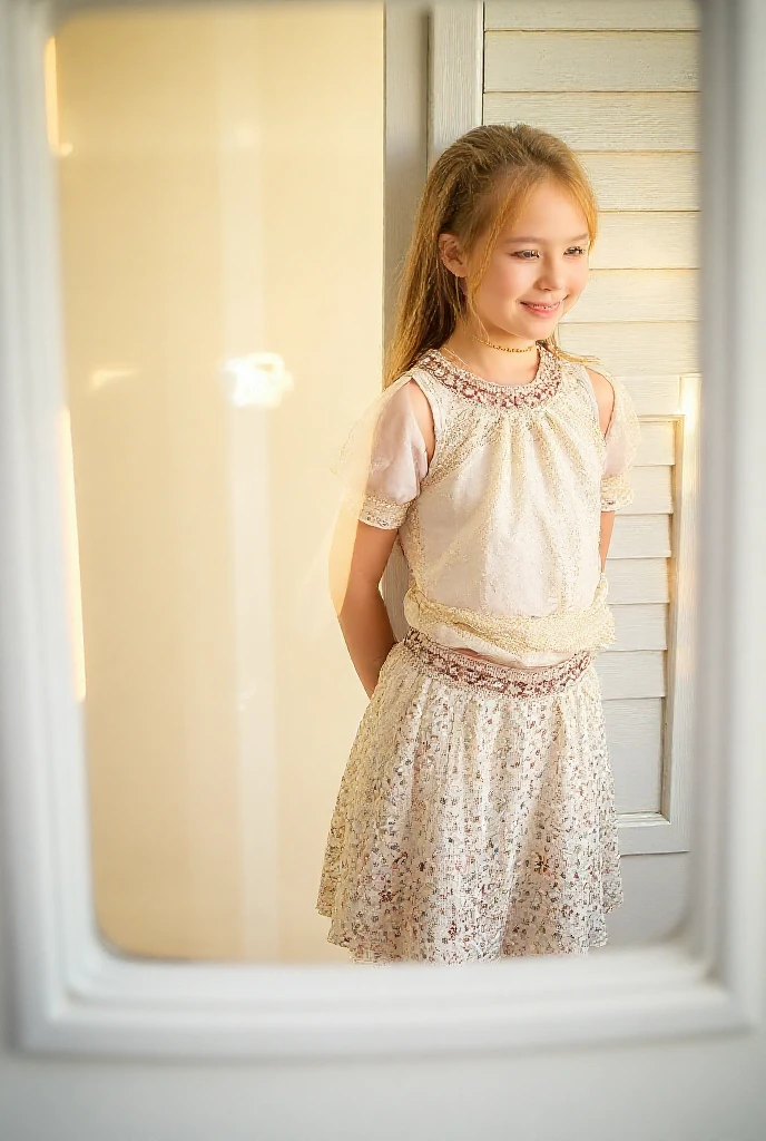 ((full length body and legs pose)), ((small feet)), ((masterpiece)), ((best quality)), (high-resolution), (photo-realistic), (ultra-high detailed), (1girl), low cut dress with laced sides, split skirt, plain background