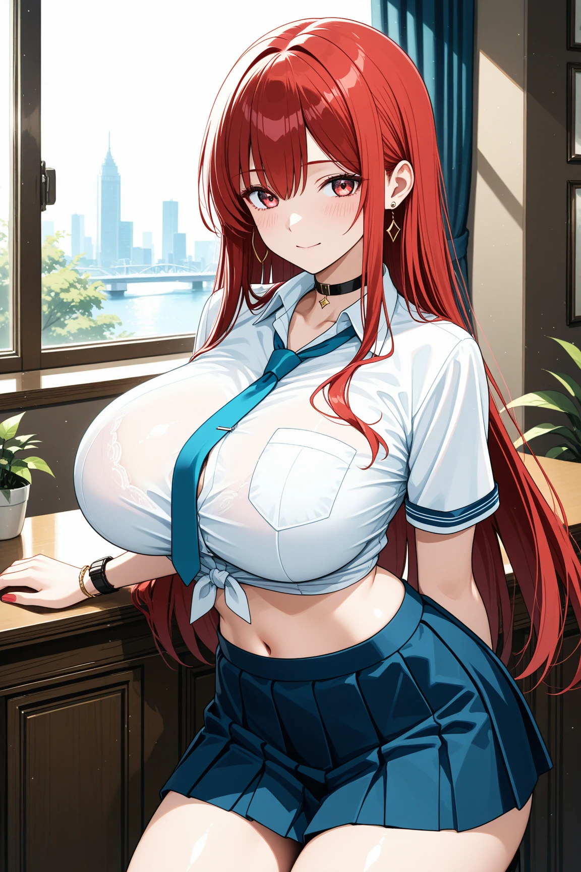 My name is Hikaru, I am a white test woman with long red hair and black eyes. I am 1.60 cm tall and weigh 46kg. My breast sizes are 300 cm, my waist is 60 cm and my hips are 200 cm. Dressed in a nurse's outfit along with the hat. With big breasts 300 cm . With big breasts 300 cm