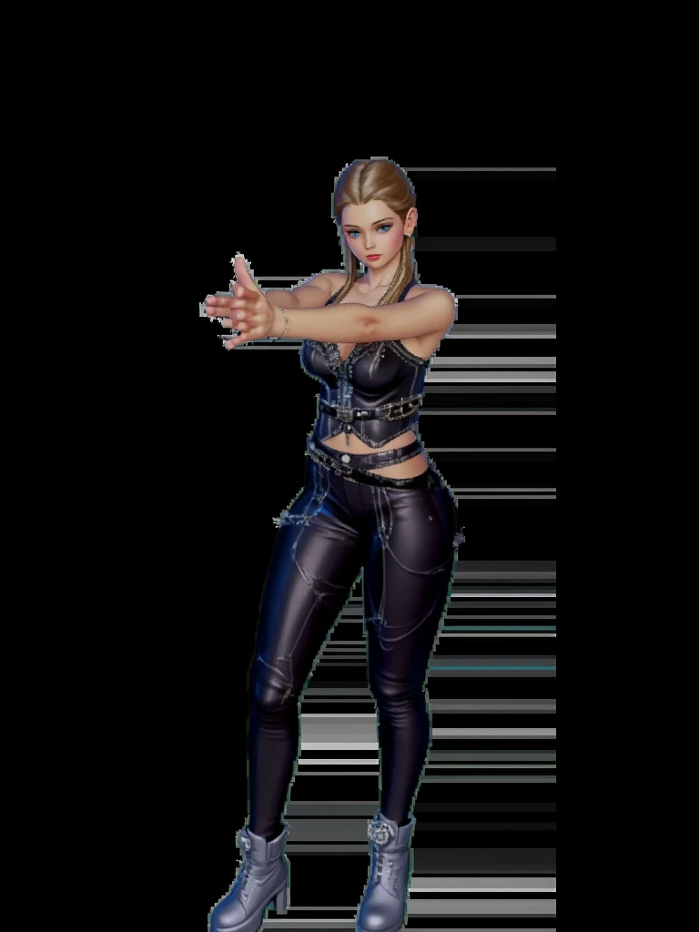 (full body length shot) (lone (Britney Spears) wearing skintight (tanktop) and (mini micro-skirt) (black-stockings) (stilettos)1.2) (hooters), standing in open field, (huge natural breasts), (front view), (high detailed skin:1.2)(realistic pupils,realistic iris:1), 8k uhd, cinematic lighting