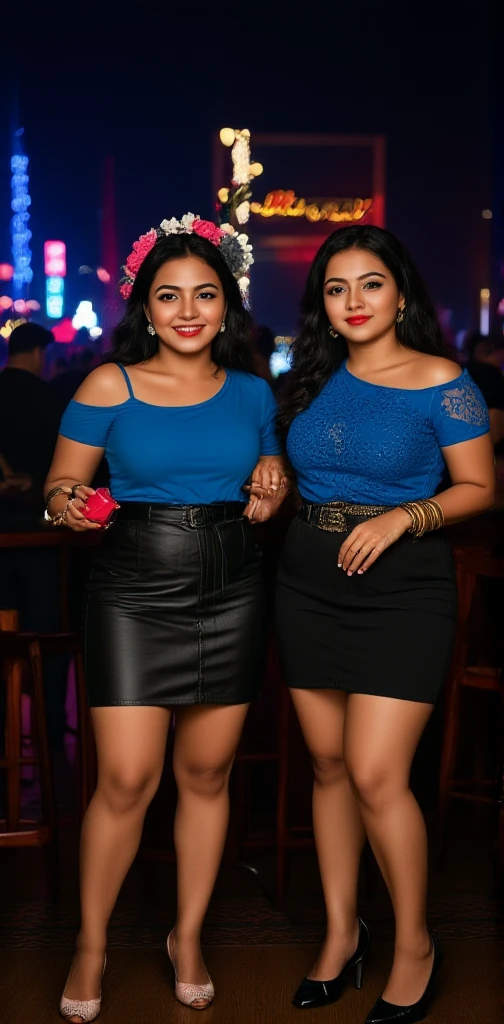 Adorable, beautiful, gorgeous, breath taking beauty, jaw dropping beauty, heavenly beauty, universal beauty, 18 year old Tamil girl, (round face, big eyes, 36D, broad shoulders, straight nose, glossy lips, sexy thighs, glowing skin, thick curly hair), eyes symmetry, face symmetry, round deep navel, deep cleavage, look at viewer, (wearing:1.6 choli, knee length skirt, sports shoes, wrist watch, black specs), full body shot from bottom, vibrant colors, fabulous colors, brilliant cinematic lighting, rim lighting, walking in a crowded rural market, HDR, intricate detailing, hyper realistic