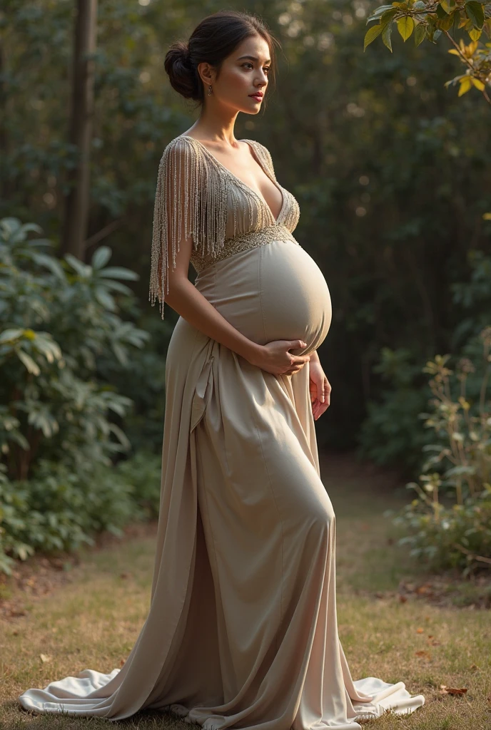 Pregnant women、Negroid、Maternity Dresses