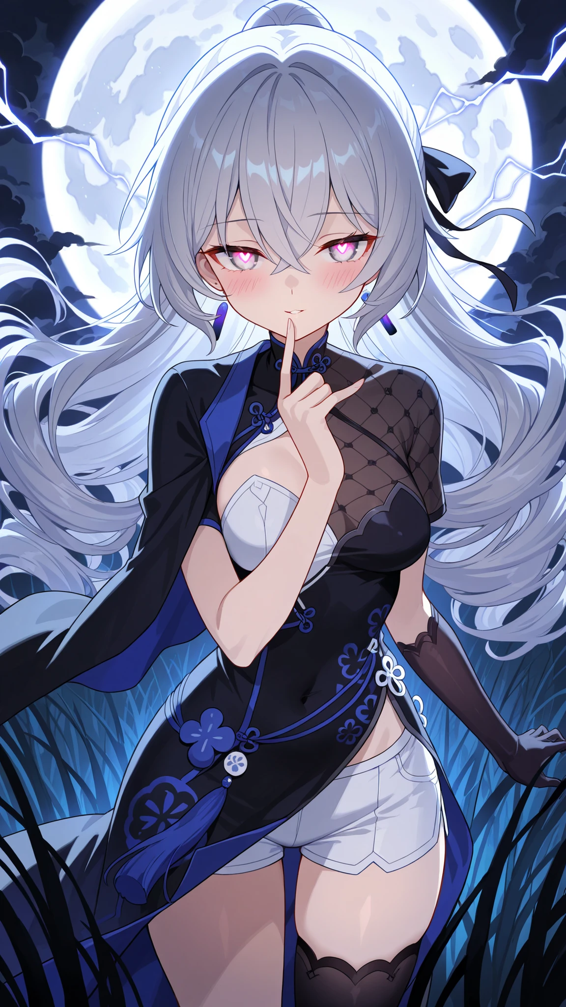 NSFW,(One Girl:1.5),miorine1、miorine rembran、Long Hair、Grey Eyes、Grey Hair、Ahoge,(Blue Party Dresses:1.5),(Perfect hands),(Perfect Anatomy),(masterpiece),(Highest quality),Embarrassed,blush,(Sexual pleasure:1.7),Party Venue,Glittering room