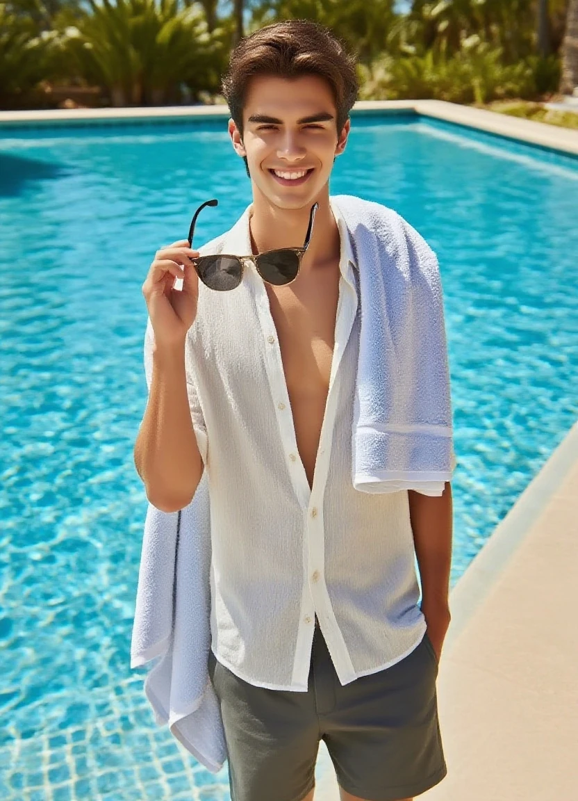 male Age 25 swimwear lifeguard ??????? smile