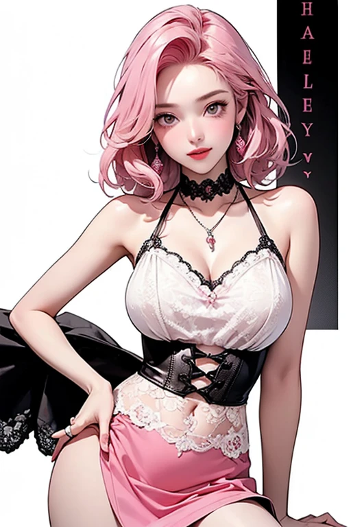 ((highest quality)),(ultra high resolution),(Super detailed),(detailed description),((best CG)),(best work of art),super precision art,great drawing art,(Modern art with precise details:1.5), (1 woman:1.6),beautiful and well-shaped face:1.6,makeup:1.3,toned belly:1.5,((Punk fashion depicted in precise detail:1.5)),