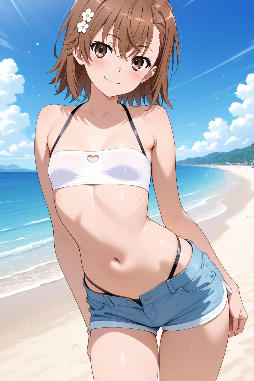 (masterpiece, best quality:1.2), cowboy shot, solo, 1boy, tainaka ritsu, smile, closed mouth, looking at viewer, arms behind back, hairband, (best quality, masterpiece, high resolution:1.4),
(1boy, solo, Ritsu Tainaka), (slim, shiny skin, swim trunks, bare chest),
smug, smile, hide hands, perfectionism, post processing, vibrant, max detail, insanely detailed, armpit focus, armpits, sweaty armpits, navel, sweat, cute, topless