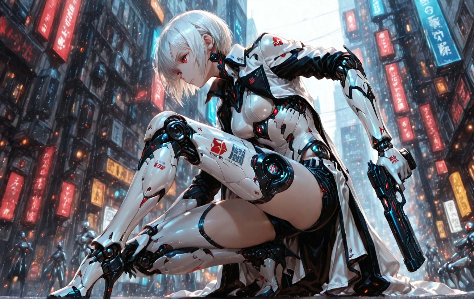 (Extreme Detail CG Unity 8K Wallpapers,tmasterpiece,Highest image quality),(Delicate light and shadow,The picture is highly dramatic,Cinematic lens effect),A girl in a white Spider-Man costume sits on a motorcycle,Focus on motorcycles,Silver-gray hair color,the motorcycle,From the Spider-Man parallel universe,Wenger,Marvel,Spidey,sitting on the motorcycle,dynamicposes),(Exceptional detail,The lighting effect is outstanding,Vista wide angle),(Excellent rendering,Enough to stand out from the crowd),The focus is on the white Spider-Man costume,Complex spider textures,The focus is on motorcycles