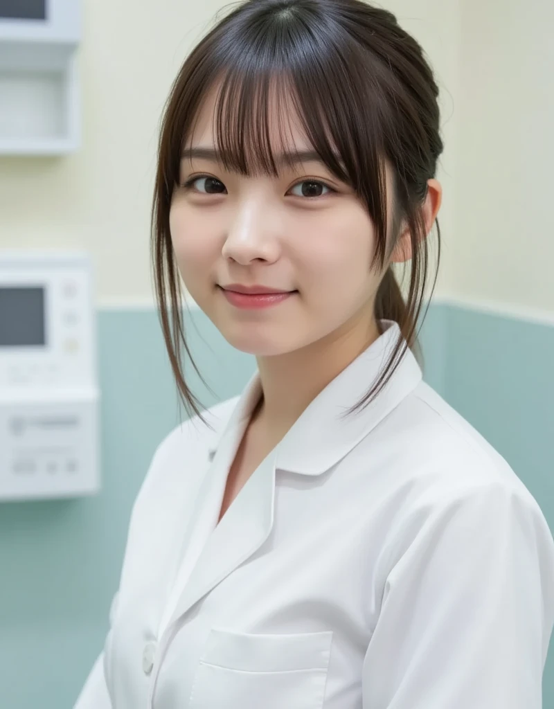 ((Highest quality)), ((masterpiece)), (detailed),Perfect Face,Japanese,Female doctor,White