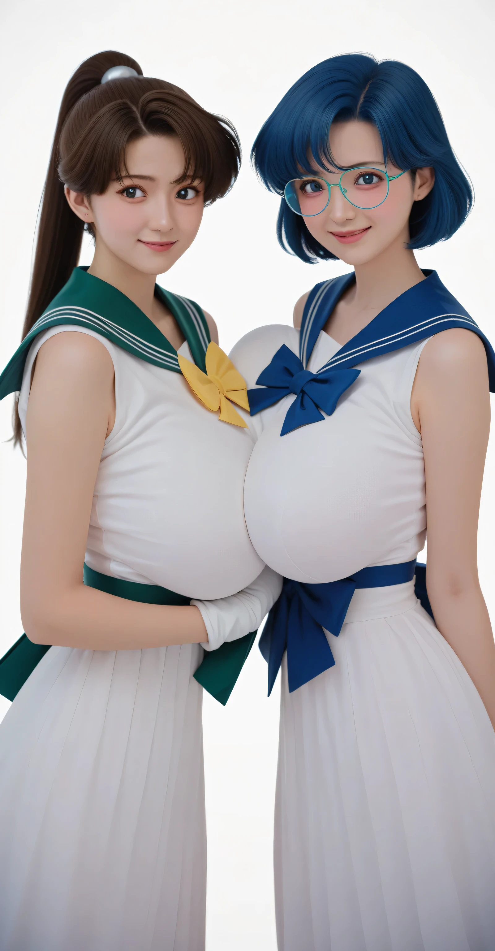Score_9, score_8_up, score_7_up, score_6_up, score_5_up, score_4_up, beautiful girls, reality, detailed eye,  Masterpiece, 2women, group photo, hairy armpit hair, sagging gigantic huge breasts, wide hip, erotic dress, tiara, smile, princess, jewelry accessories, 8k, ultra HD, dark areolae, dark nipple, reality, detailed eyes, showing very hairy armpit hair, close up, upper body only, hairy pubic hair, makeup, hairy, stomach muscles, muscular, twist updo hair, blonde, hentai, hand behind head, cute face, midriff, Disney princess, small face, in garden, party