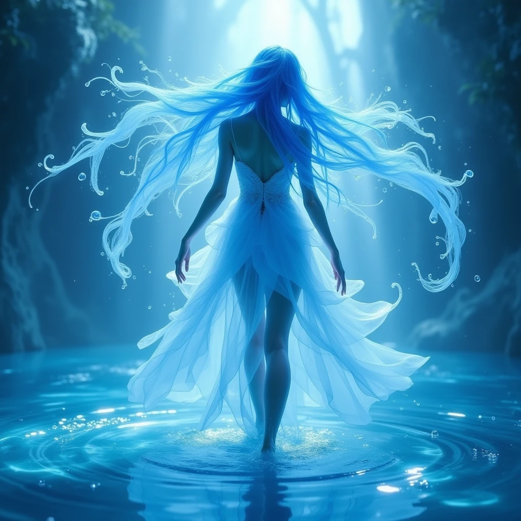 A VTuber inspired by water droplets