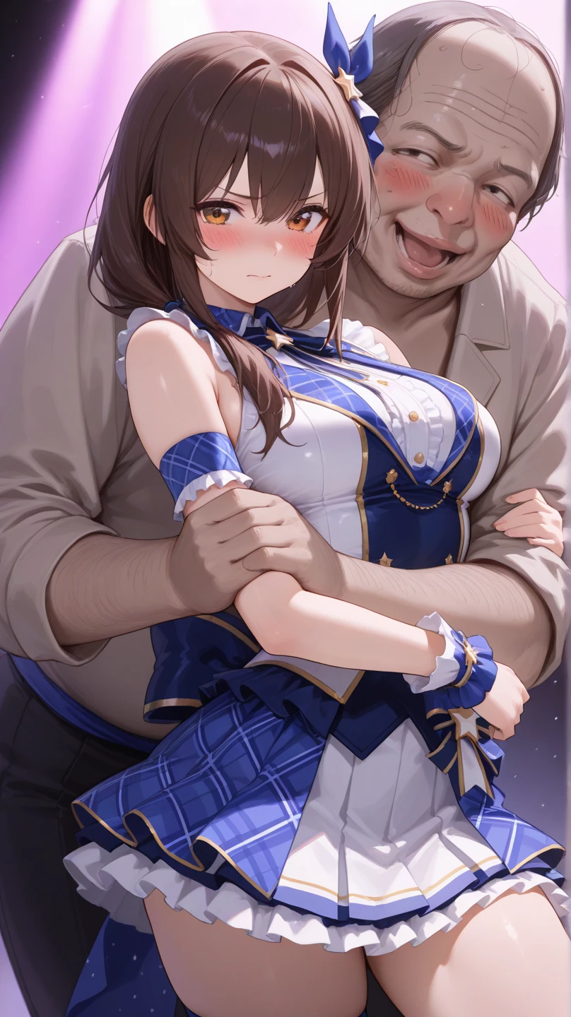 (((masterpiece))),(((best quality))),(ultra-detailed,high resolution:1.2),(illustration),((an extremely delicate and beautiful)),(detailed background), (((he licking her breast))), ((breastfeeding)), (vaginal ?????), (((wrestling ring))), ((1girl)and(1boy)), hetero, (1girl,tall stature),((((Bronya Rand/(Honkai:star rail/)))),official alternate costume, (slender body:1.4), (long hair,drill hair),grey hair,hair between eyes, grey eyes, (large breasts), pale skin,shiny skin, ((((ahegao)))), (rolling eyes:1.4),(trembling), ((She wears dress,white dress, black silk stokings,leggings,black footwear, thigh boots, elbow gloves,black gloves, long sleeves, sleeveless, jewelry,earrings), (cum in pussy:1.4),cum on clothes,cum on breasts,excessive cum, clothing aside, clothed, (1boy,tall stature:1.4), ((((tartaglia/(genshin impact/)))),large ?????, [[[[he looks smug]]]], text,