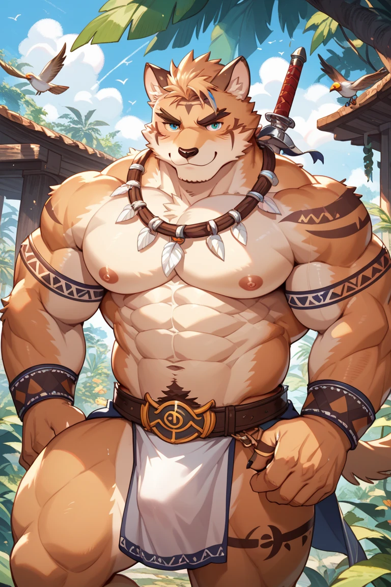 top quality, best quality, High-quality illustrations by Michelangelo, by Johannes Vermeer, masterpiece, super high resolution, detailed background, Old Ruins, Dungeons, Indiana Jones series(highly detailed beautiful face and eyes)absurdres, perfect anatomy(handsome 1boy, kemono, solo focus, Adventurer, Archaeologist)(furry)(furry anthro:1.7)(Furry body, fox facial features, fox body features)(very detailed body fur)full body, Dirty Coat and Hat,