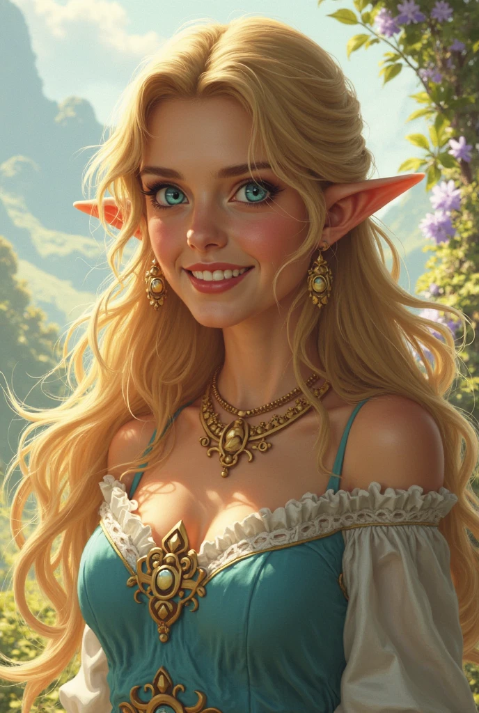 high quality,hyper realistic skin tone ,world,extremely detailed ,8K ,soft colorful tones,highly detailed,ultra hd,extremely zoomed in,attractive,appealing,gorgeous woman,mythology mood,powerful,full body,beauty symbol,beauty image,in the wonderland,soft laughing ,unrealistic vibe,a gorgeous elf,fairy tale vibe ,waterfall and river,highly detailed on face, life source,heavenly vibe,mother of mountains,delicate work,magical world,friendly,colorful ,enormous crystal cove,enchanted scenery,half-length shot,crystallized stone,fireflies are flying ,colorful gems, gemstones ,heavenly gemstones cove,surreal sights,many creatures are flying ,she wears a gorgeous and delicate crystalized outfit,delicate realistic skin tone,at night,many exotic creatures are around ,magical environment,fluorescent flowers ,long soft hair,high resolution ,crystal tiara,soft mood ,focus on face,high contrast ,night life,beautiful eyes,many types of exotic flowers,flowers queen,gem tree,enchanting,gentle mood