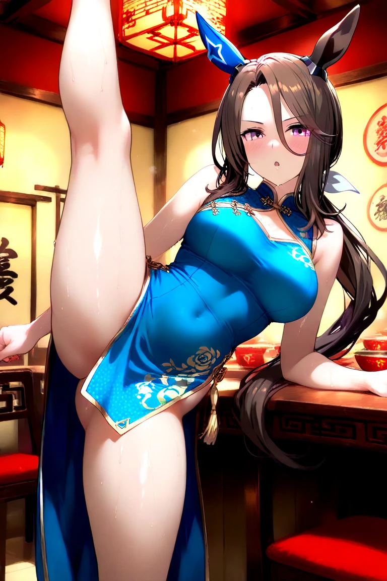Anime illustration、highest quality、Voluptuous gravure model、Shibuya Rin、fashion show、Runway、Seductive smile、Stylish costumes、Very large breasts、Thick legs、Show your armpits、Sweaty