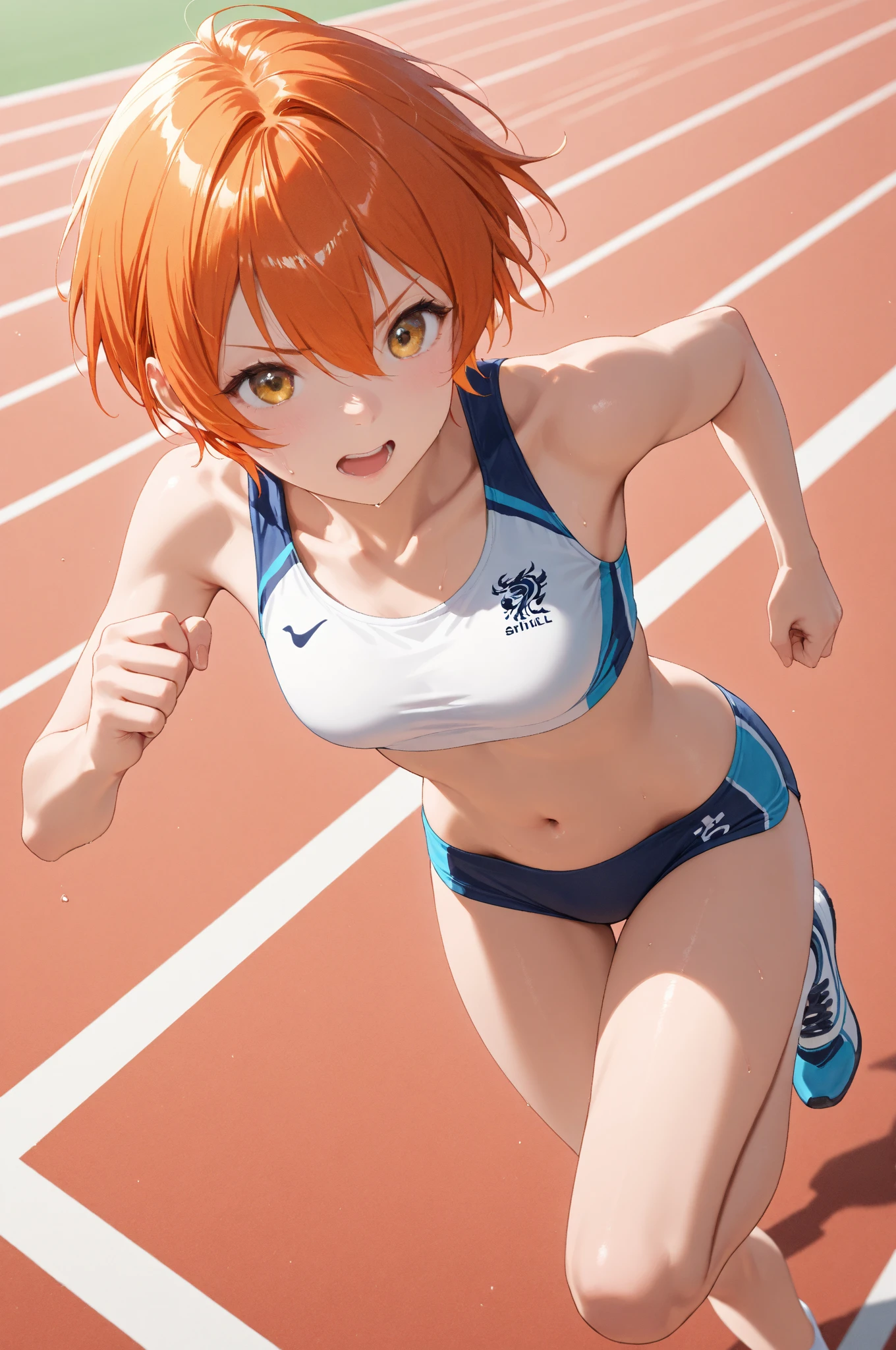 Anime girl athlete