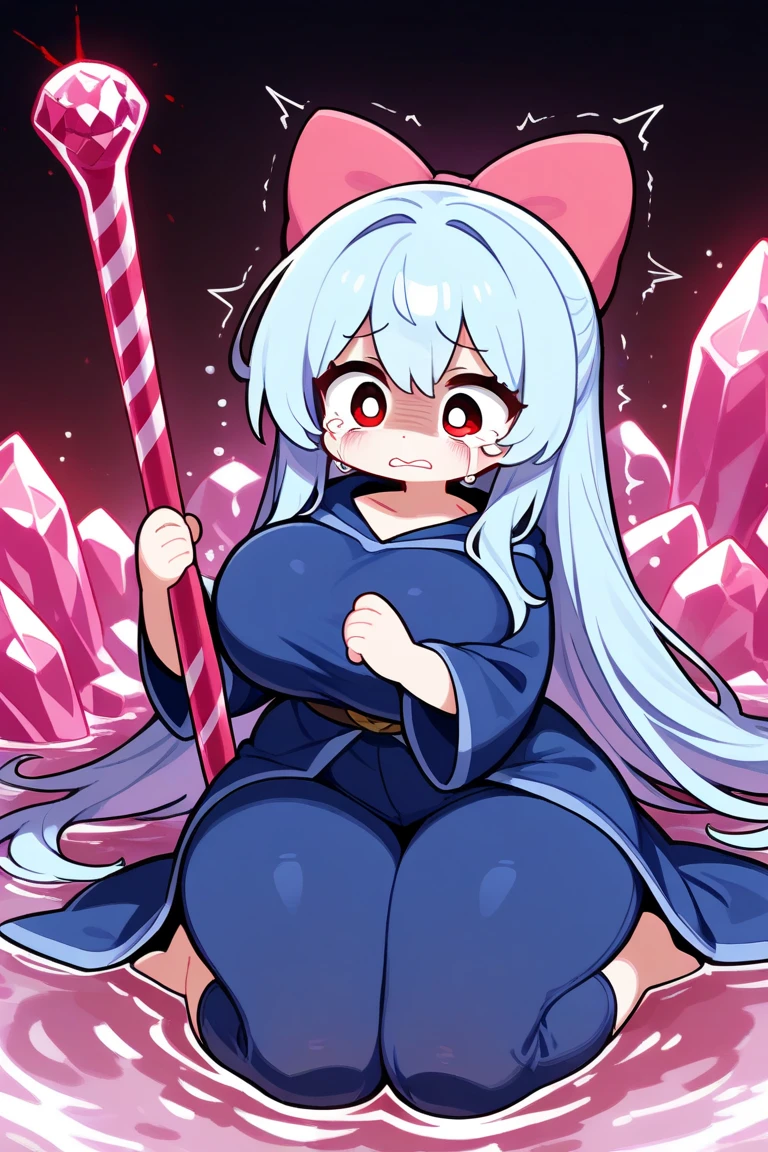 SilverOujo, 1girl, solo, yellow_headwear, wand, long hair, twintails, smile, red eyes, open mouth, cape, full body, holding, boots, white hair, yellow headwear, holding wand, pink hair, pantyhose, long sleeves, :d, standing, outstretched arms, castle in the room, 1girl, soro, chibi, masterpiece, high quality, very_high_resolution, large_filesize, full color, 1990s \(style\), anime, anime_screencap, animated gif, mp4 ,video, animated,(looking at the viewer, alone, smile, Thighhighs, white boots, whole body,,(NSFW),(((nude))),(take off), (beautiful big breasts: 1.2), (I can see your nipples: 1.4), (pussy), (((very thick thighs))),wide hips, Beautiful and thick thighs, huge round ass, Beautiful huge natural breasts, Shiny and oily breasts, (orgasm: 1.5),(take off:1.5),beautiful hair, beautiful face, fine and beautiful eyes, beautiful clavicle, beautiful body, beautiful feet, beautiful fingers, (beautiful scenery), evening, (smile), (from below:1.5),(visibility is low:1.5), (((No panties, genitals visible)))
,(NSFW),(((nude))),(take off),(spread your legs,she spreads her insides to show her uterus),((arms above head)).,(((Male POV, Normal position, behind, vaginal sex, sex))),(((Big and thick penis,big testicles)))、Cowgirl,, Cowgirl, masterpiece, High resolution, Super detailed, 1 naked man, (vagina, sex: 1.5), Kinky full nelson (sex Position), raise your legs, full nelson, (orgasm: 1.5), (big breasts: 1.2), (I can see your nipples: 1.4),(pussy juice: 1.3), ((Creampie:1.5))),