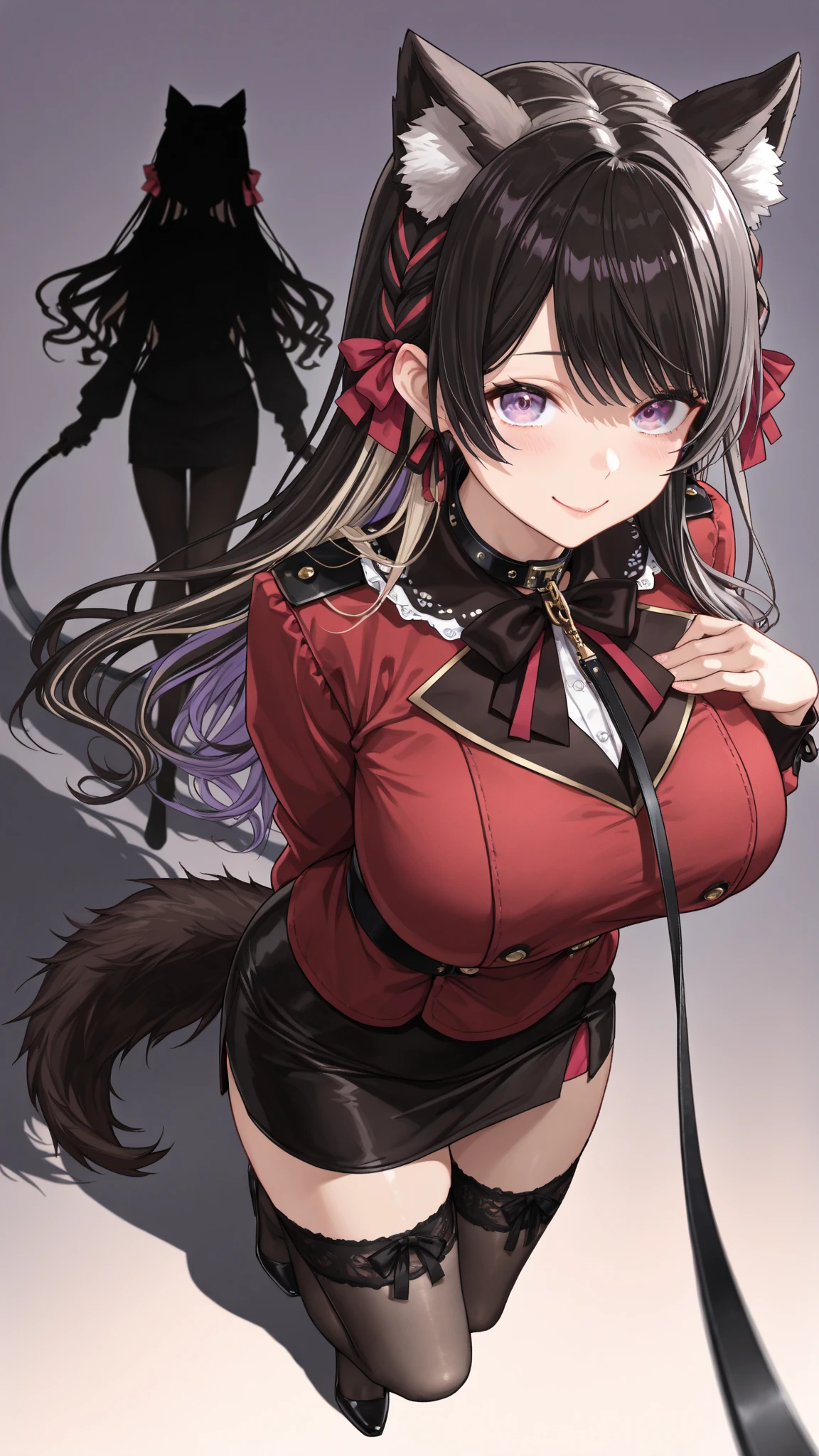 ((masterpiece, best quality)),1girl,horse ears,over-kneehighs