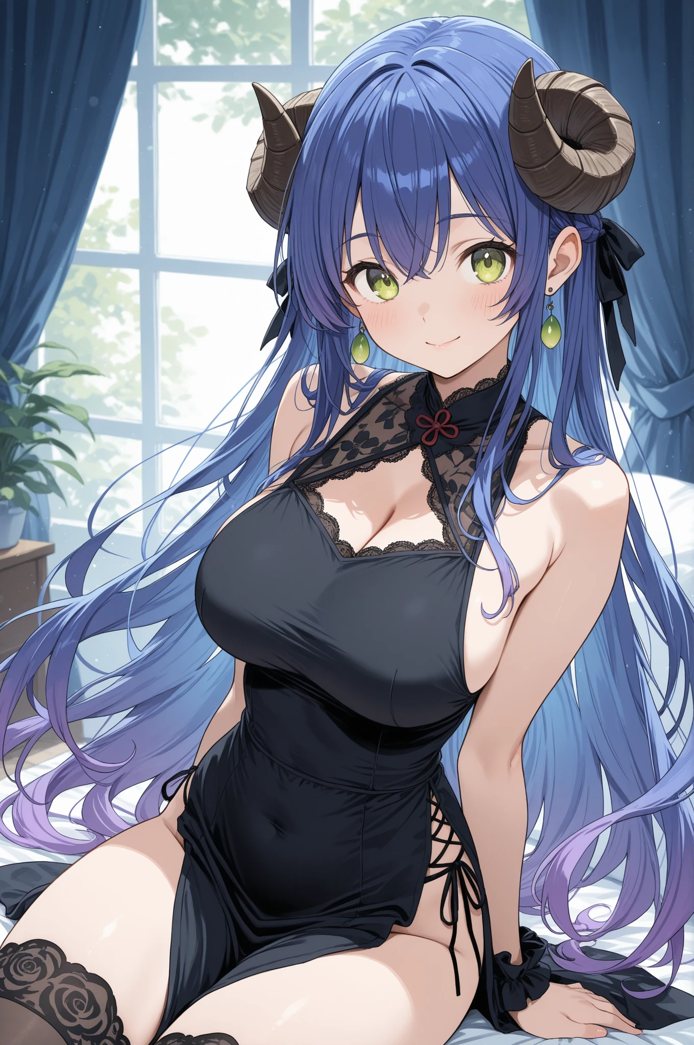 masterpiece、ighly detailed、(1 girl in:1.2)、purple color hair、virgin killer strapless open shoulder Kimono、big eye、、Naughty smile、8K 、Ai Hoshino、Star、very sexy