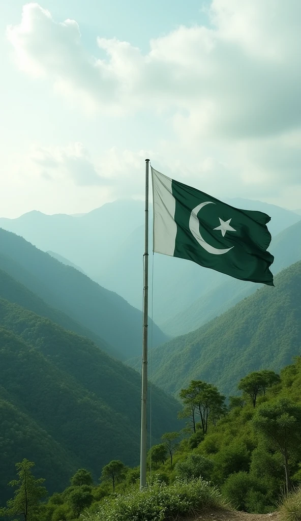 Pakistan and PTI Flag