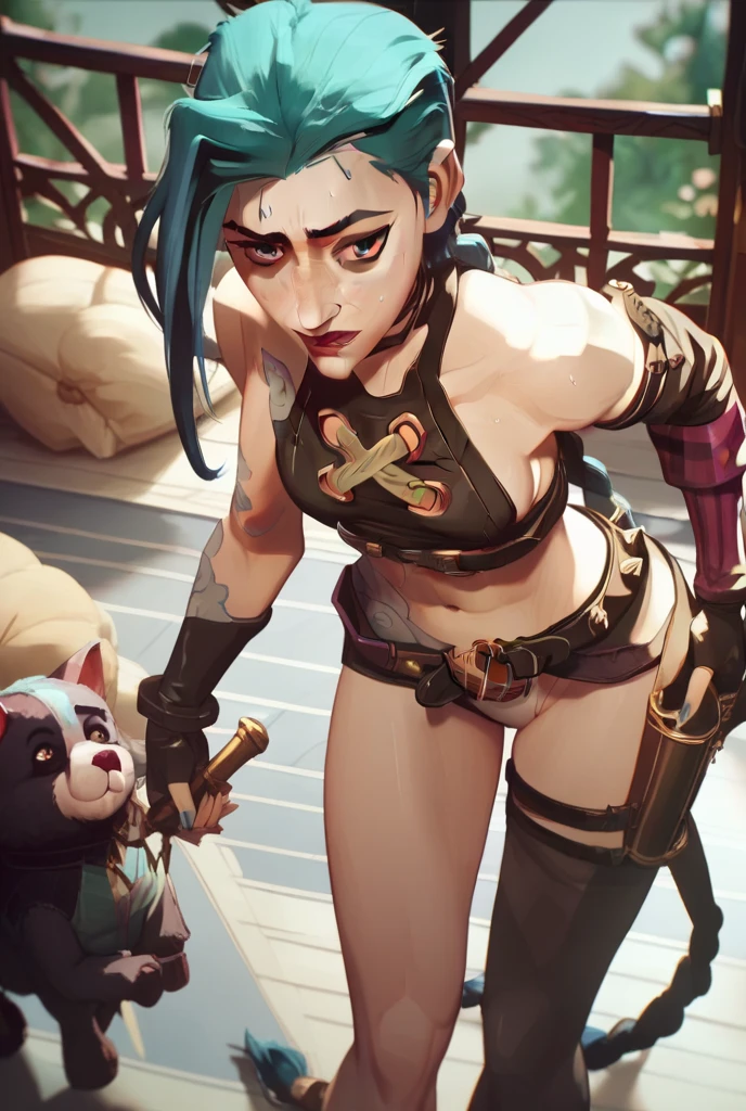 (high resolution, pixel perfect, gorgeous illustrations), (hyper quality, muste piece, etheric: 1.4), ((nsfw)), (((cowboy shot))), face focus, ((solo)), (((Androgynous, boyish))), (((sun_wukong, Monkey girl))), (((((punk))))), hot Rocker punk girl, ((((hand on hip, open stance)))), cool atmosphere, black hair, ((((very_short_hair, slicked_back_hair)))), ((((piercing)))), eyelid_piercing, nose_piercing, (((Exquisite face, aroused))), blush, tattoo, ((((muscular_female)))), (ideal ratio body proportions, slender, small breasts), fighter, ((((very hairy, monkey's tail)))), (((highleg_leotard_armor))), (((cameltoe))), sweat, shiny skin, gleaming skin, simple background,