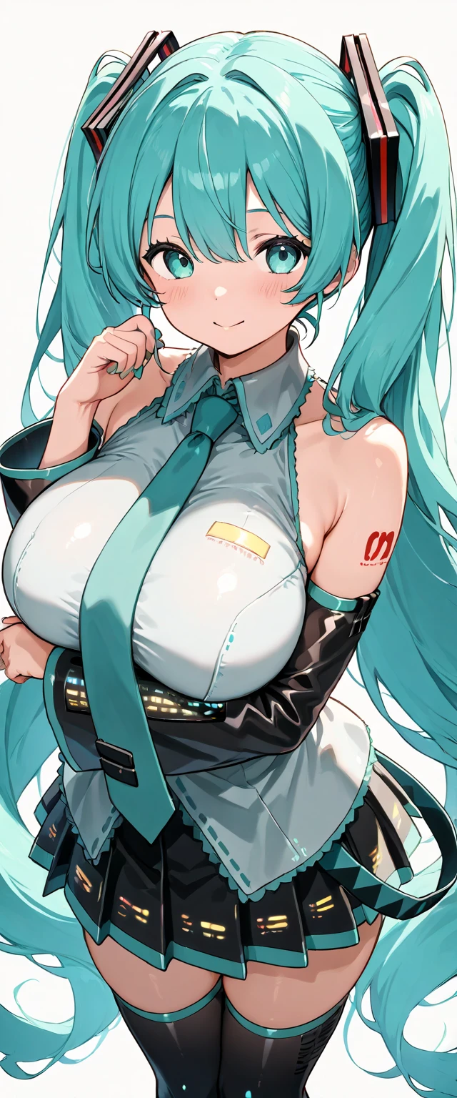a beautiful detailed Hatsune Miku with huge breasts, cowgirl pose, hyperrealistic, 8k, highly detailed, intricate details, vivid colors, dramatic lighting, photorealistic, masterpiece, cinematic, pecho enormes