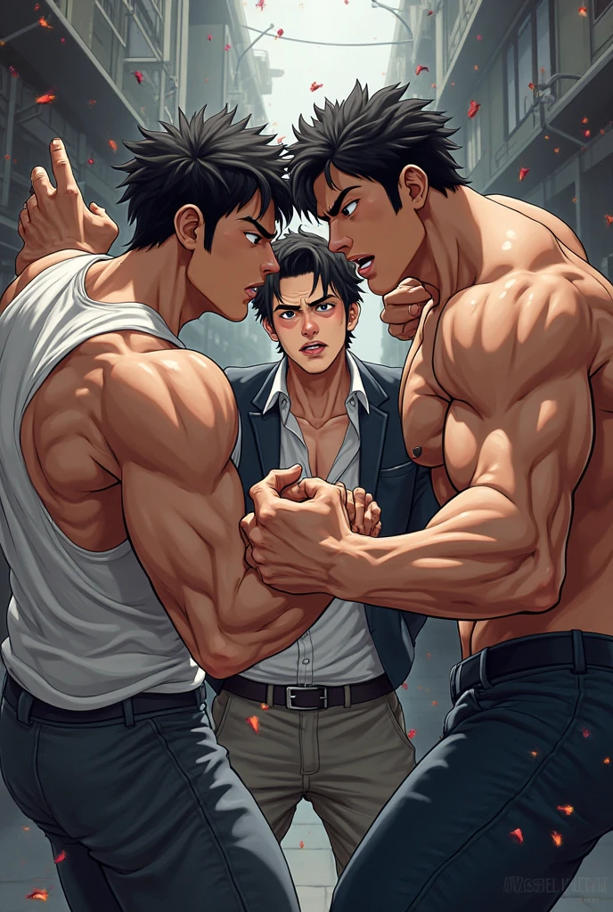 Create an anime photo with Baki references
